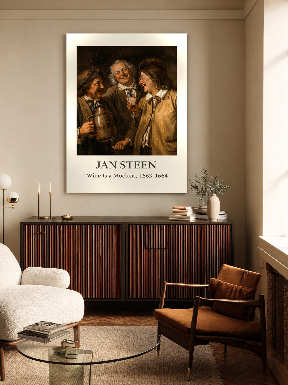 Lachsalvo bij de Laatste Kan als canvas zonder lijst aan de muur