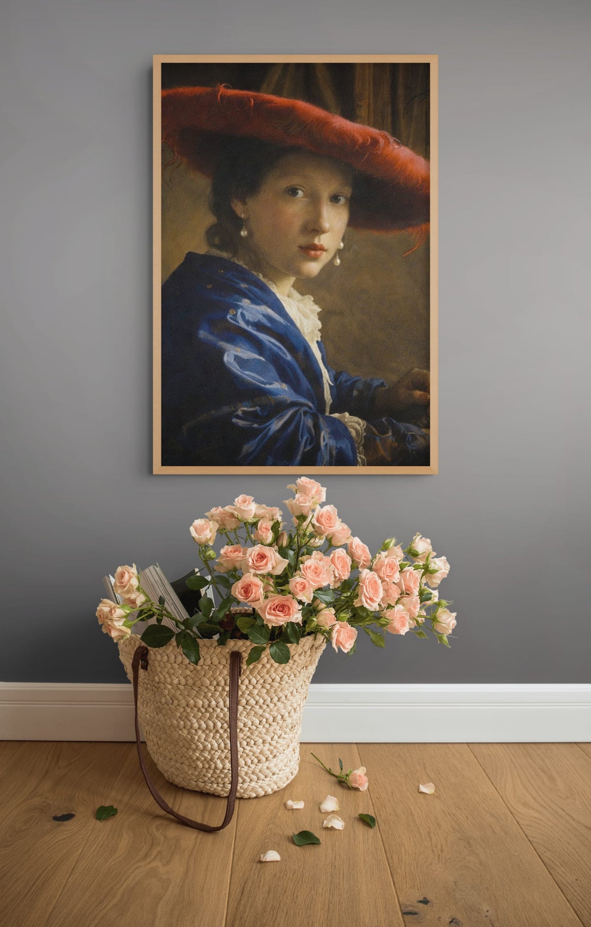 Meisje met de Rode Hoed Schilderij