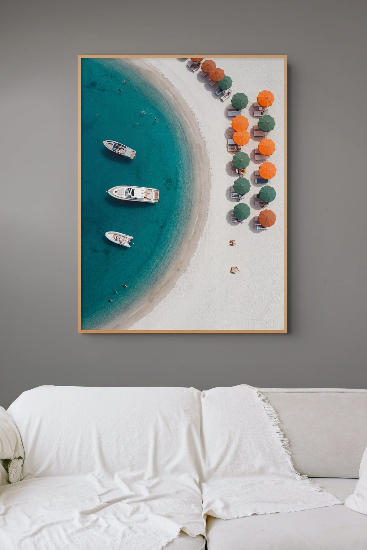 Lagune met Spritz & Zonnedekken Schilderij