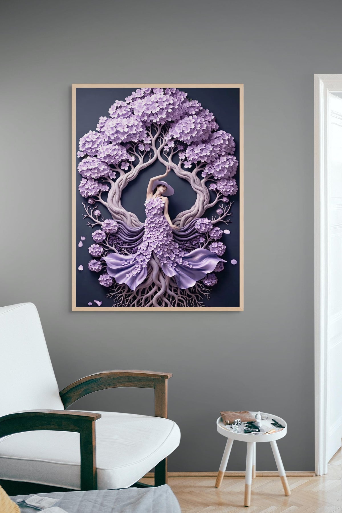 Lavender Roots Reverie Schilderij