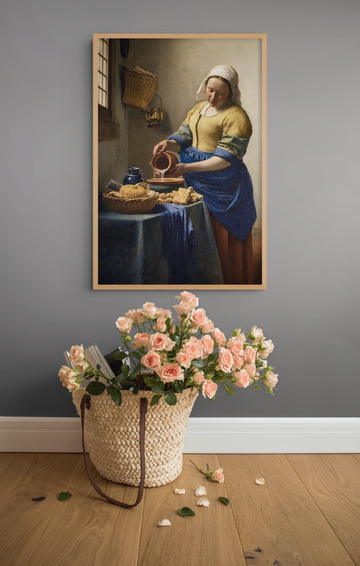 Het Melkmeisje Schilderij
