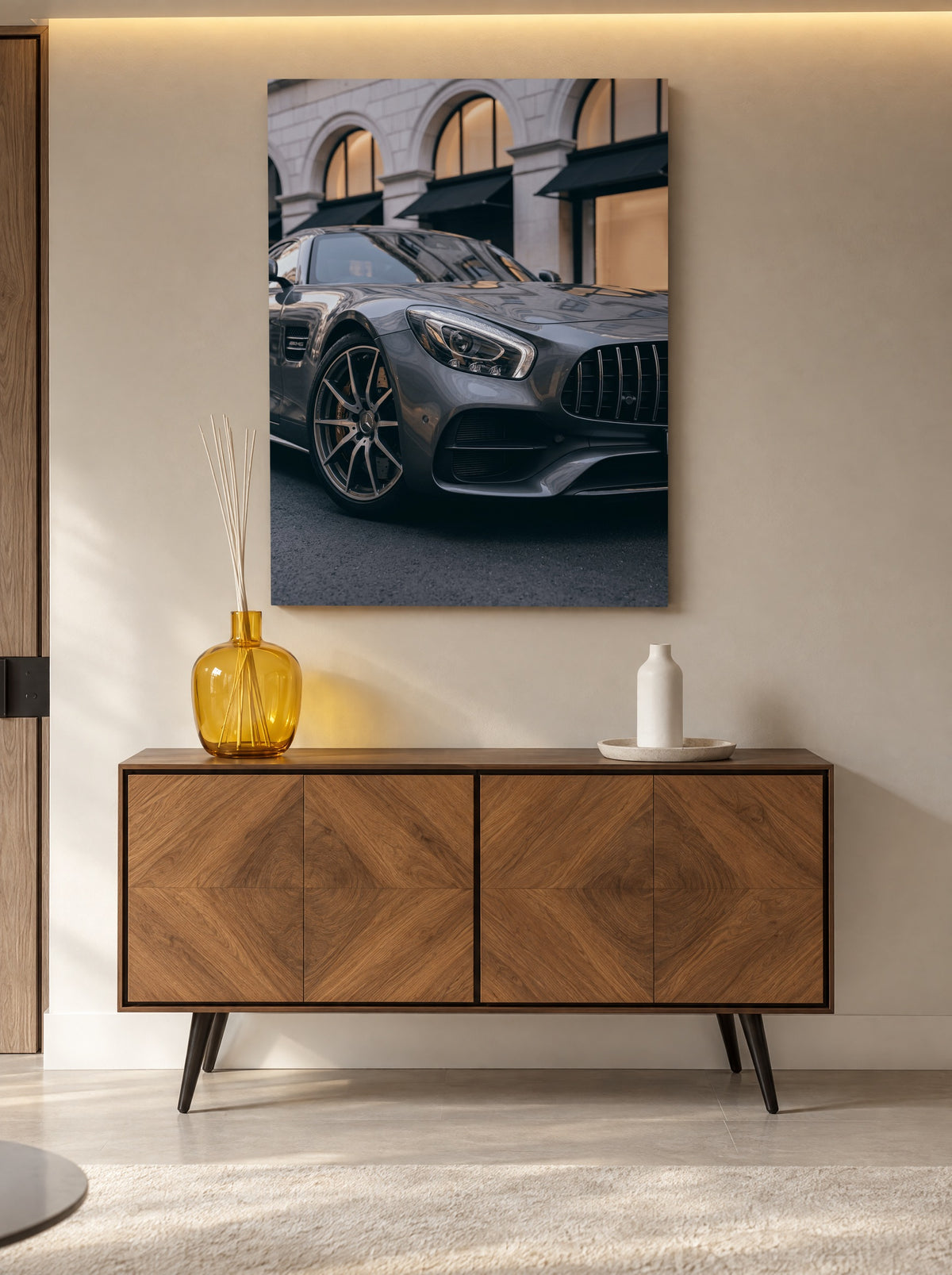 Midnight Boulevard Racer als canvas zonder lijst aan de muur