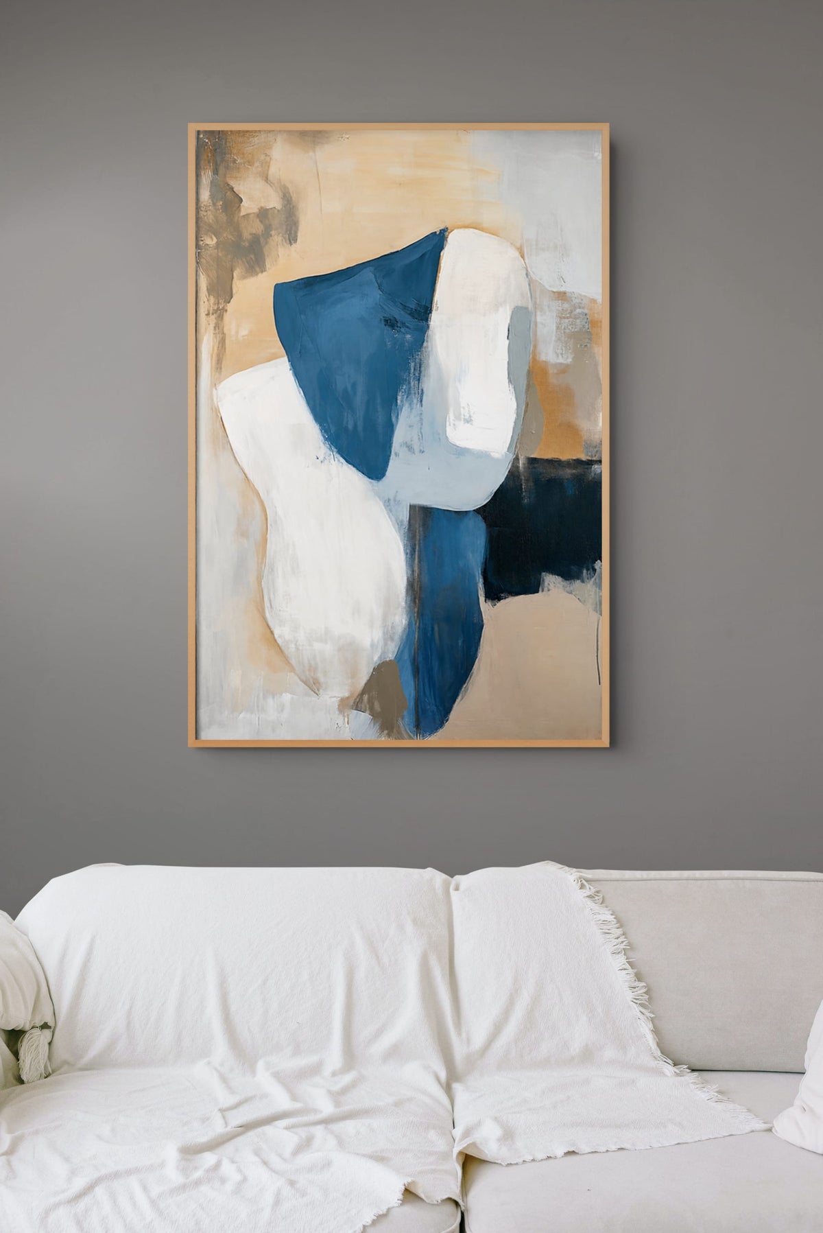 Moderne Abstracte Vormen Schilderij