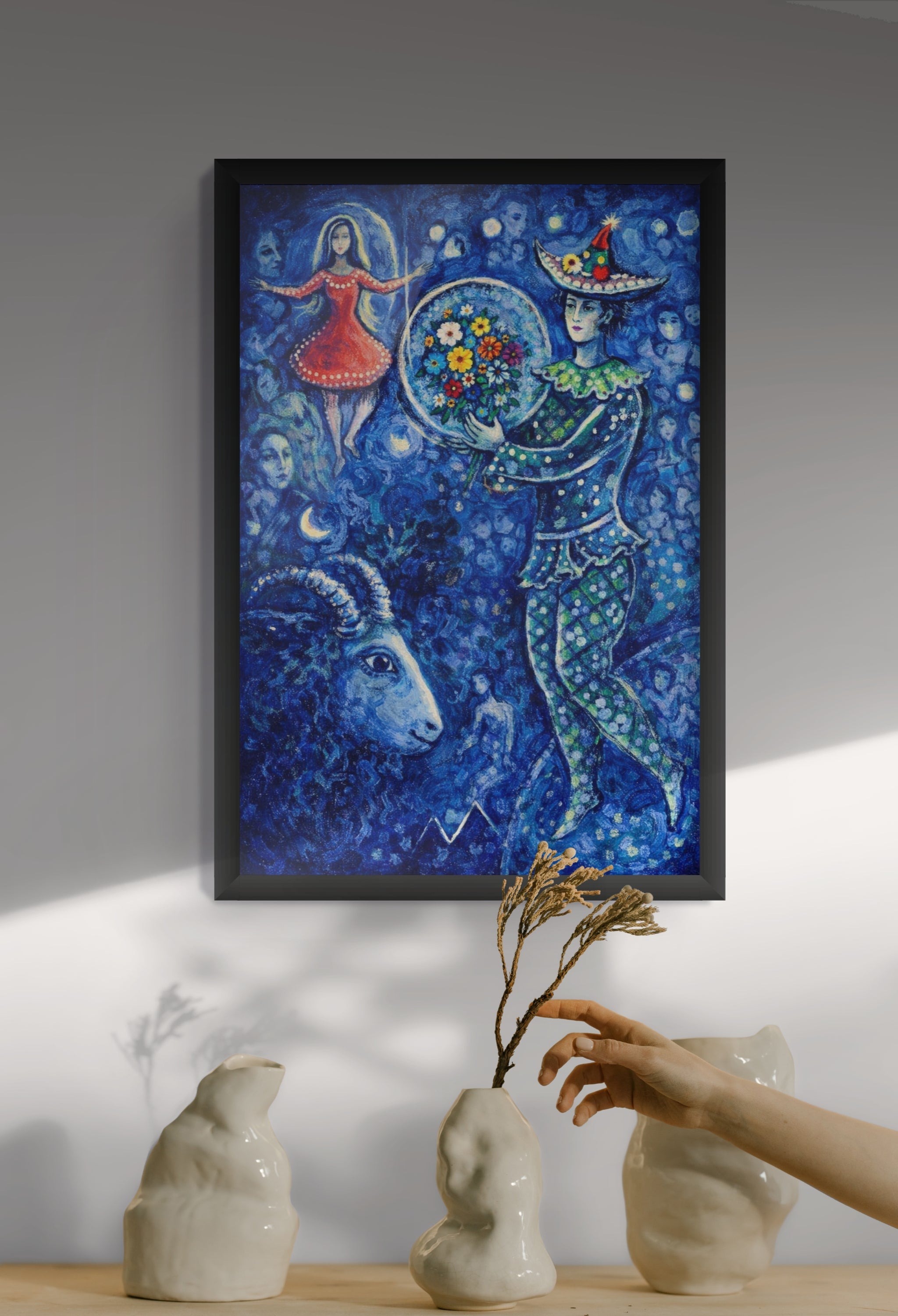 Mondlicht über Porto Celeste – Wandbild auf Leinwand, Aluminium oder Poster