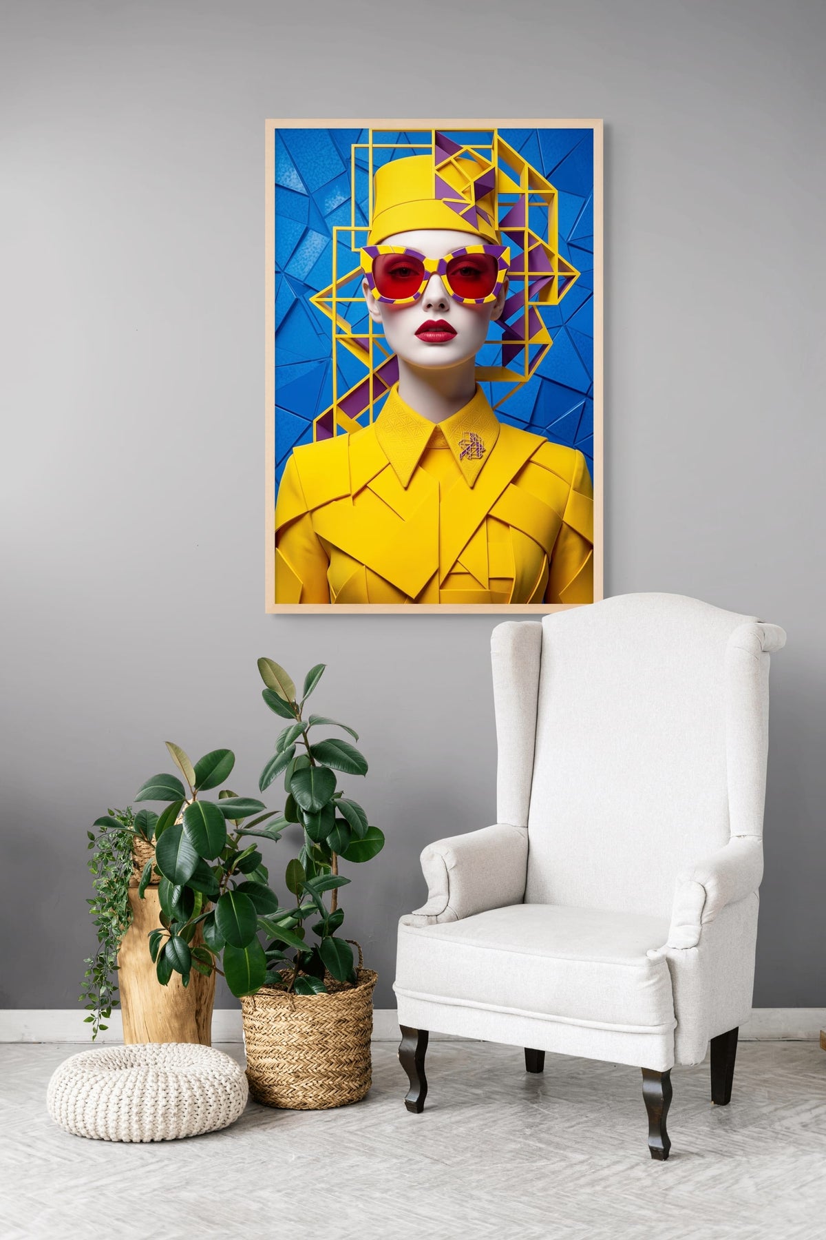 Neon Royale Rebel Wanddecoratie | ArtifyCanvas