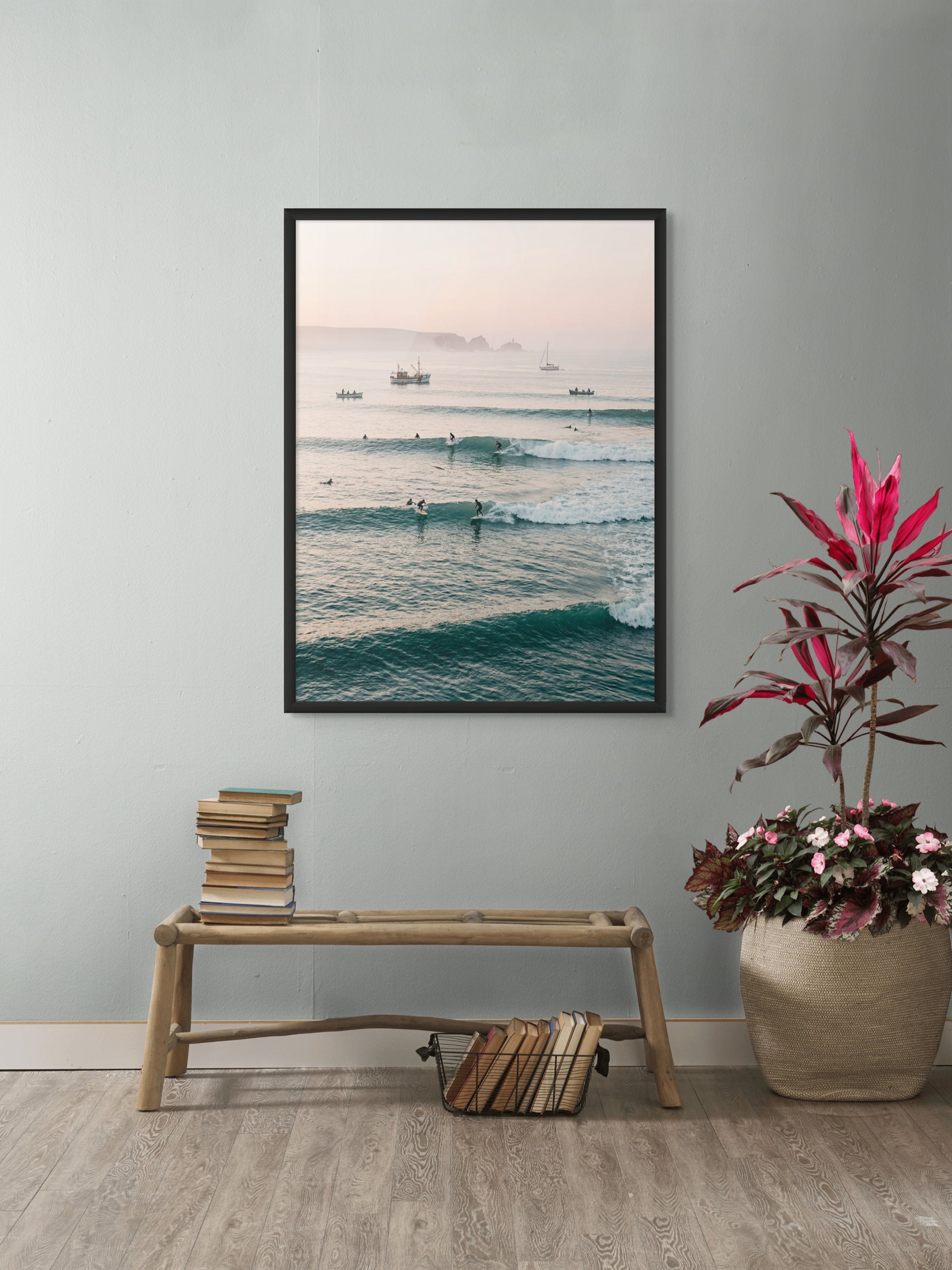 Oceaan Ritme bij Schemering Wanddecoratie – Kustlandschap Canvas Print