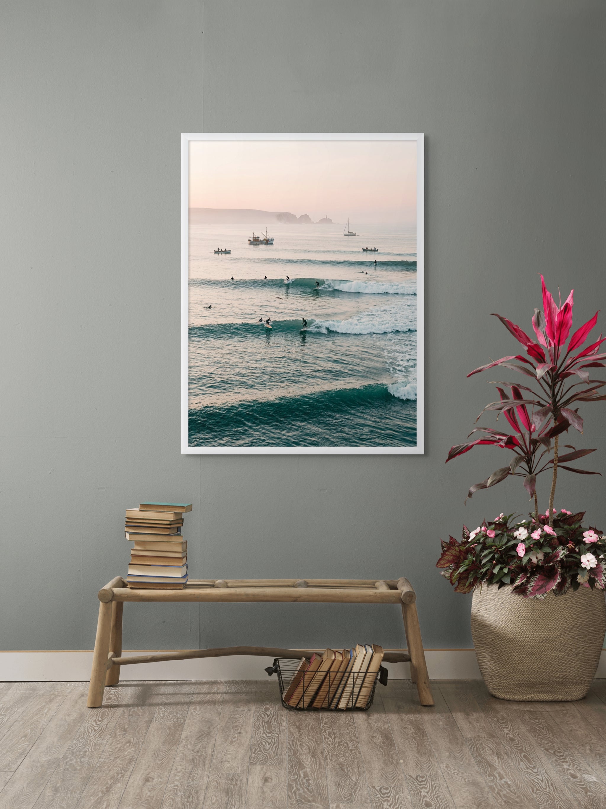Oceaan Ritme bij Schemering Wanddecoratie – Kustlandschap Canvas Print