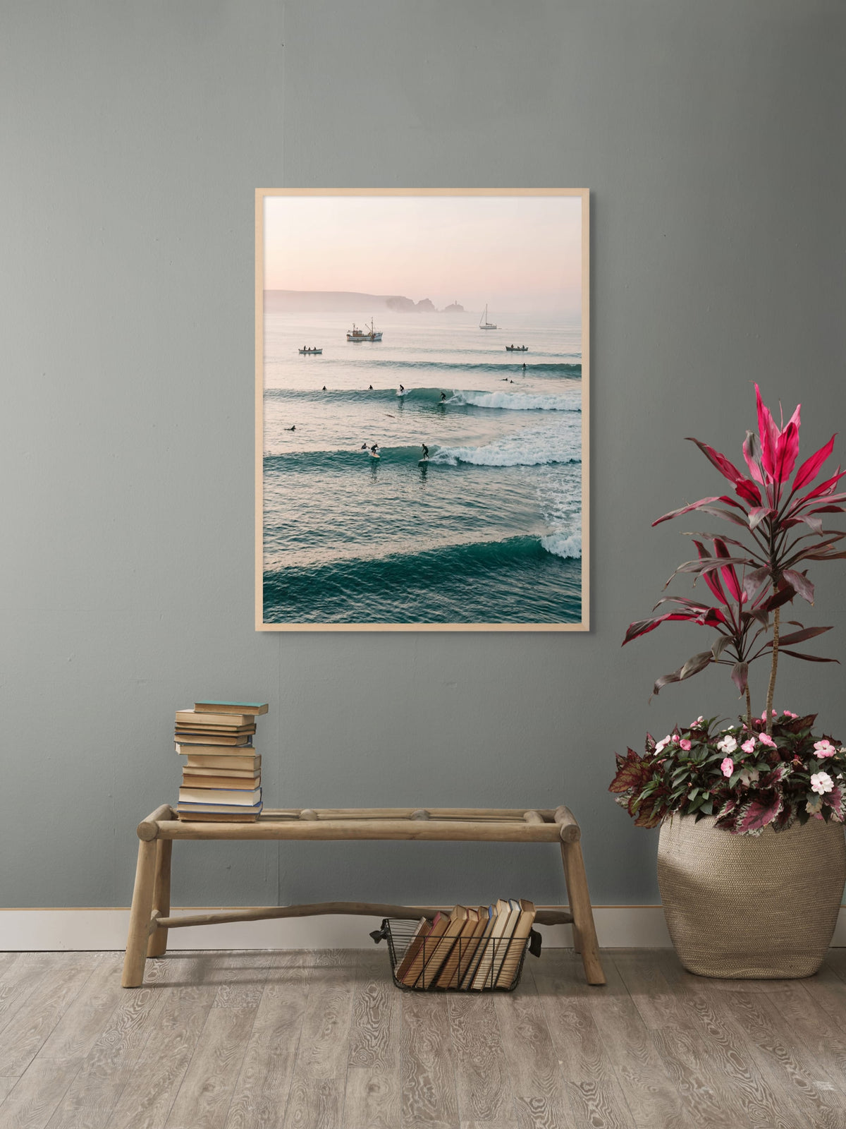 Ocean Rhythm at Dusk Wall Decor – Coastal Landscape Canvas Print