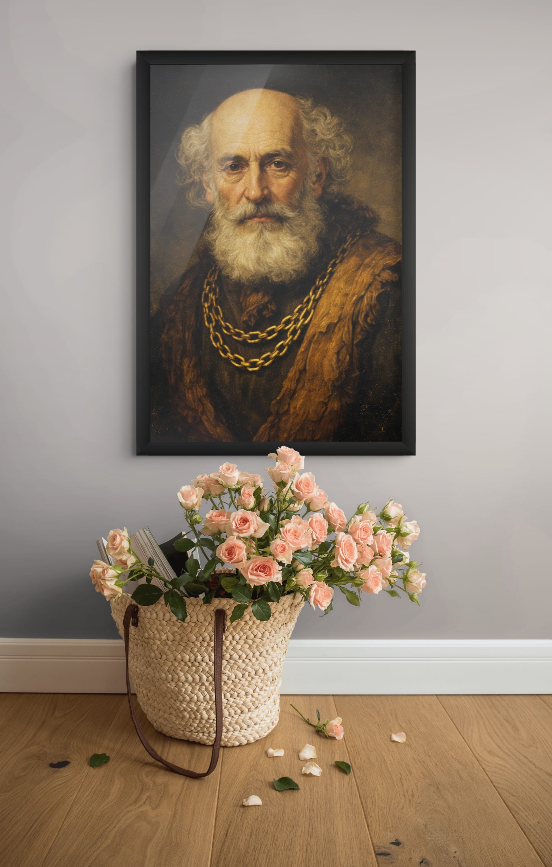old man with gold chain