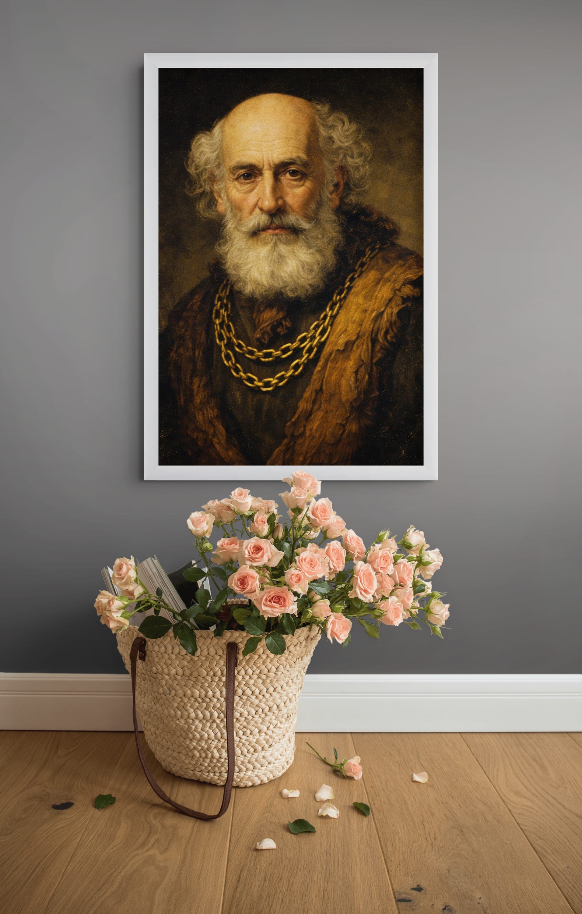 old man with gold chain