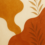 Golden botanical wanddecoratie