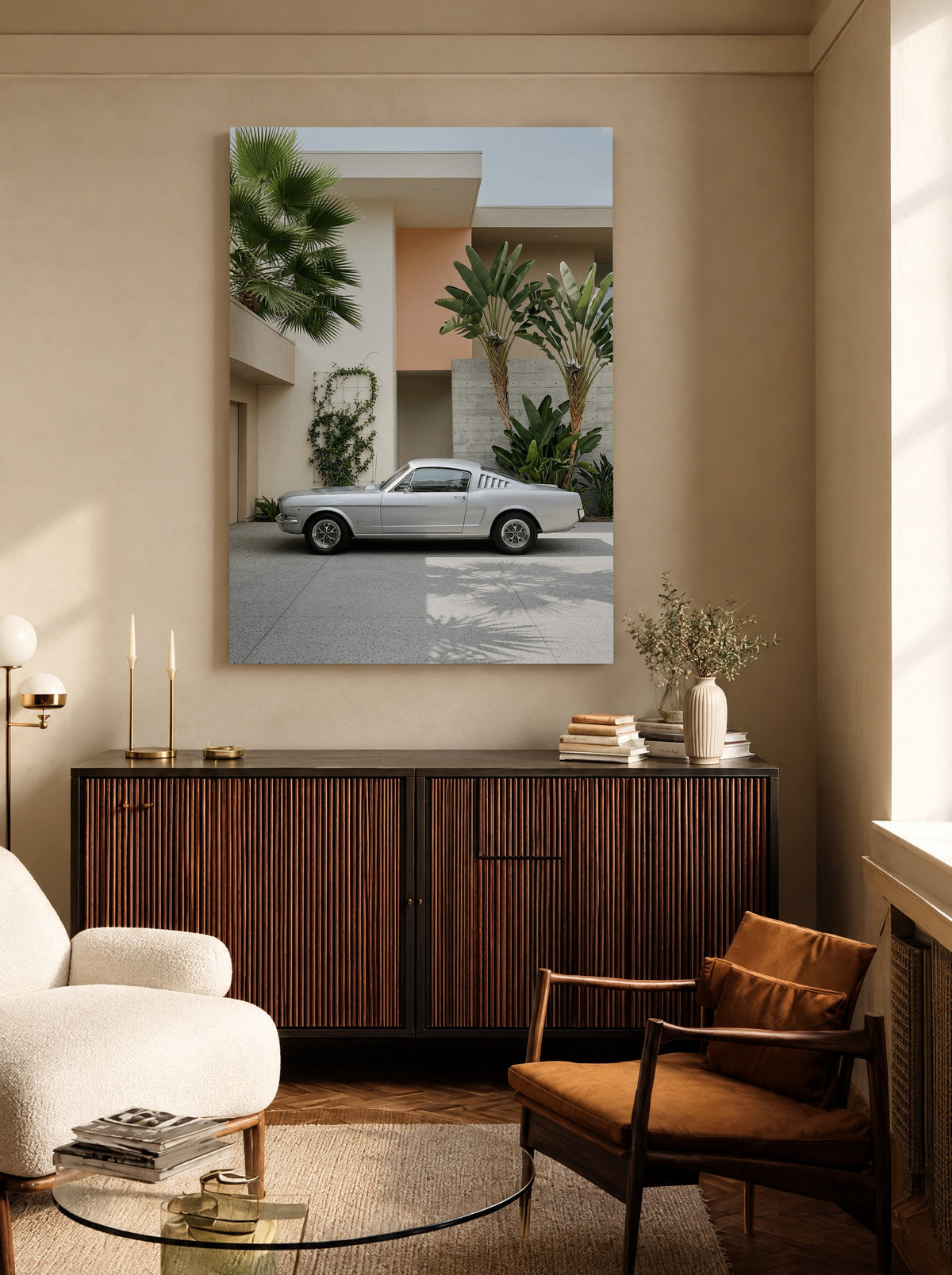 Palm Drive Legend als canvas zonder lijst aan de muur