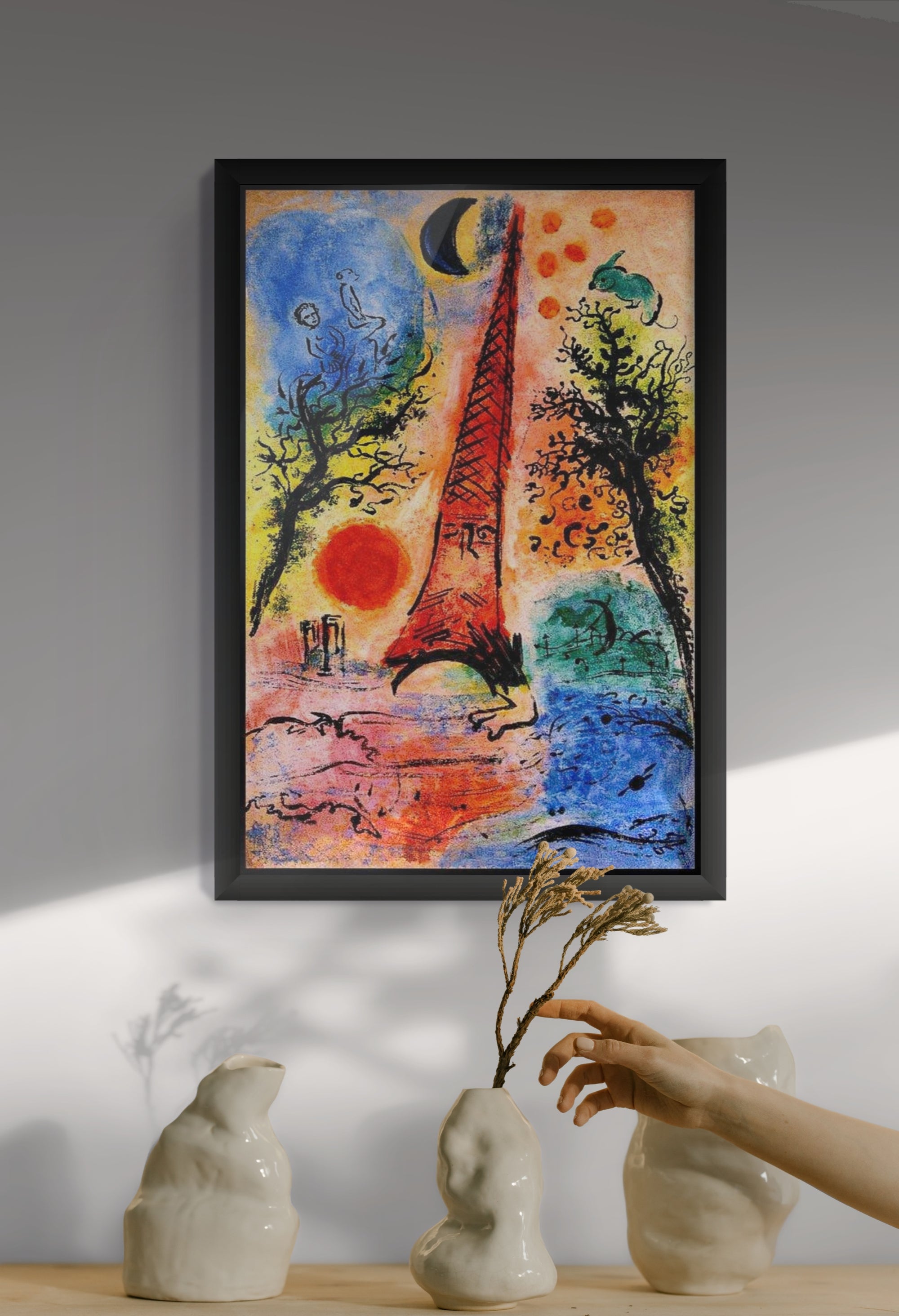 Mondlicht über Porto Celeste – Wandbild auf Leinwand, Aluminium oder Poster