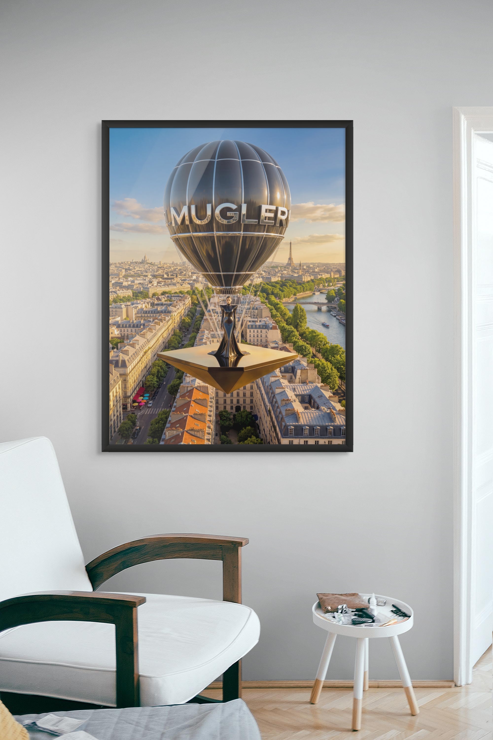 Parijs Lucht Couture Wanddecoratie – Elegante Mode Canvas Print