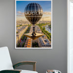 Paris Sky Couture wanddecoratie met modieuze couture-sfeer onder de Parijse hemel