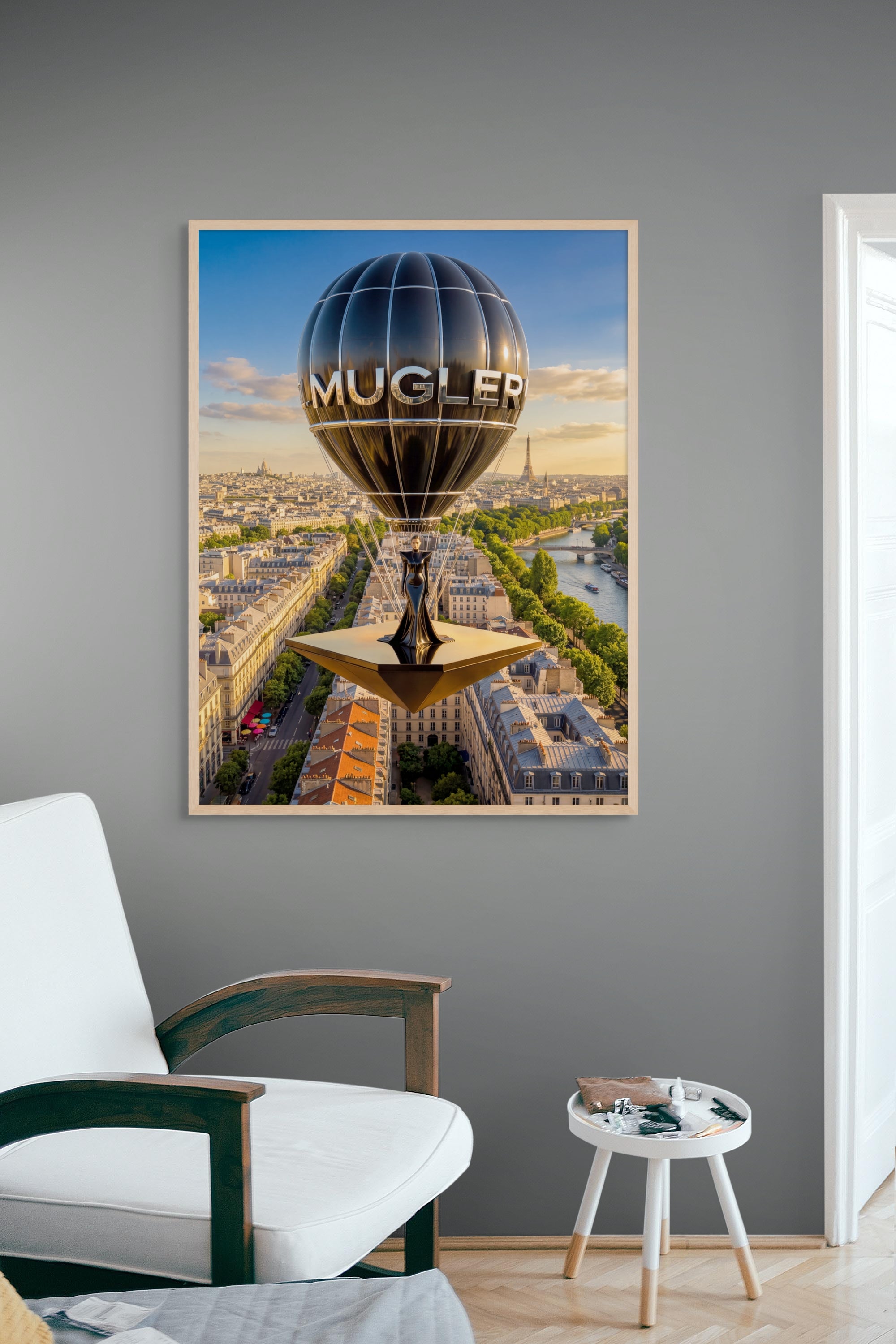 Parijs Lucht Couture Wanddecoratie – Elegante Mode Canvas Print