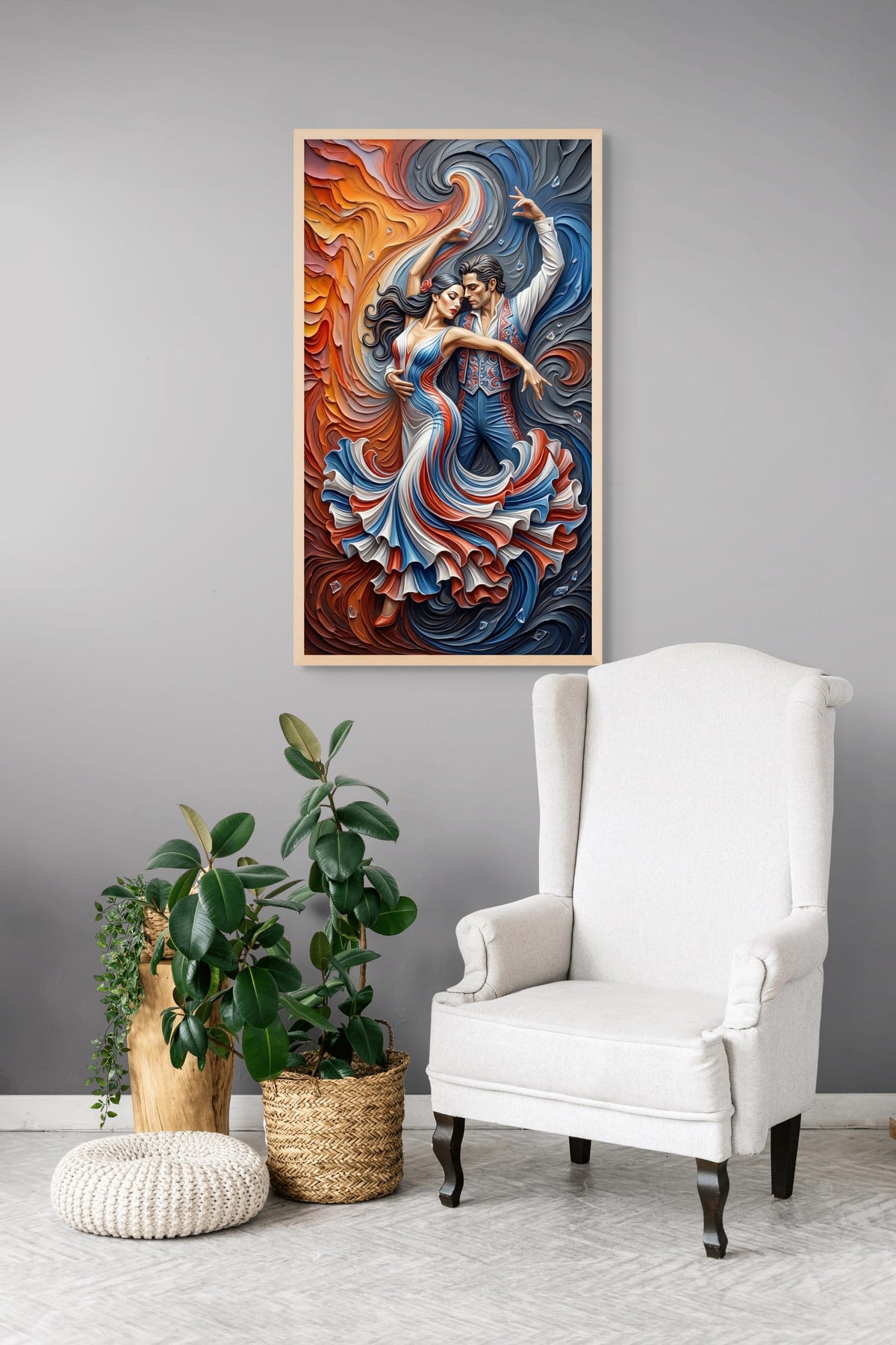 Passie in Kleurenvlucht Wanddecoratie | ArtifyCanvas