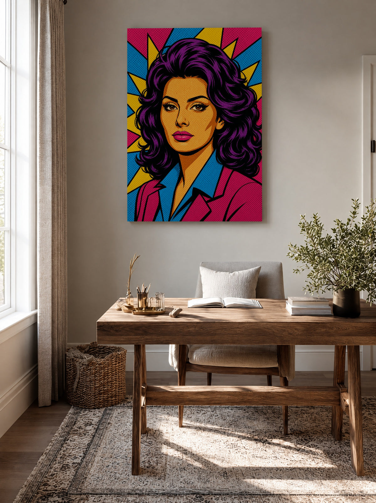 Pop Queen Eclipse als canvas zonder lijst aan de muur