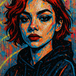 Neon Icon Unleashed wanddecoratie met popicoon in explosieve neonkleuren