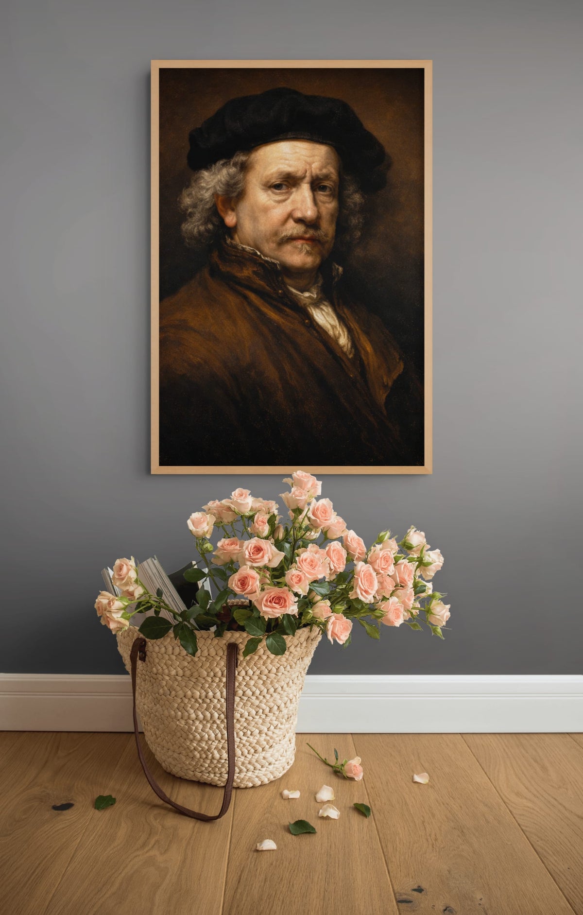 Selbstporträt von Rembrandt Gemälde