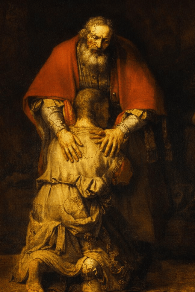 Terugkeer van de Verloren Zoon Schilderij