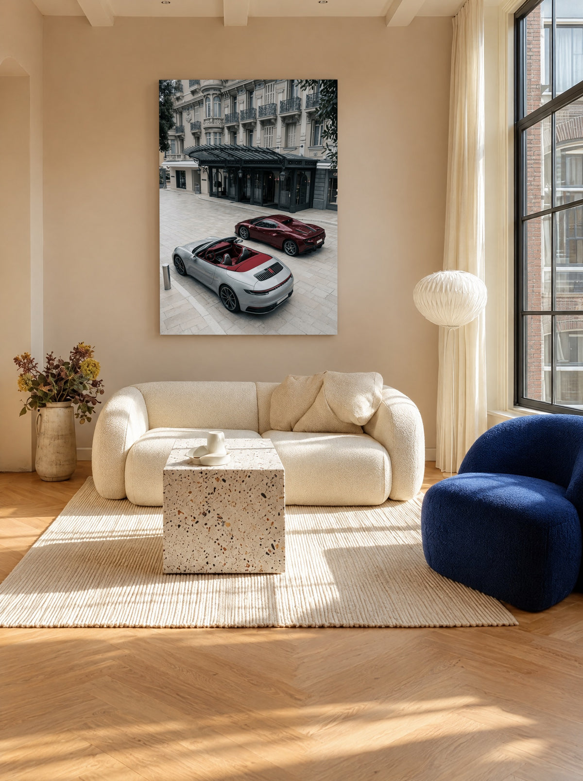 Rode Sleutels bij de Grande Entree als canvas zonder lijst aan de muur