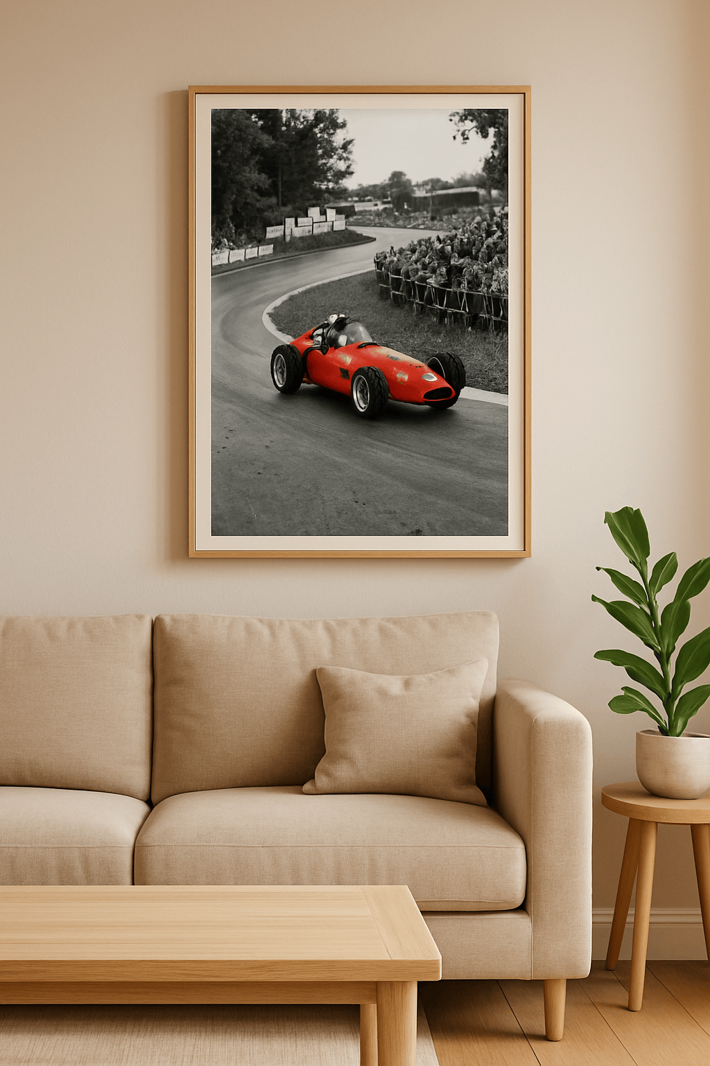 Rode Maestro Schilderij — sfeerbeeld in interieur