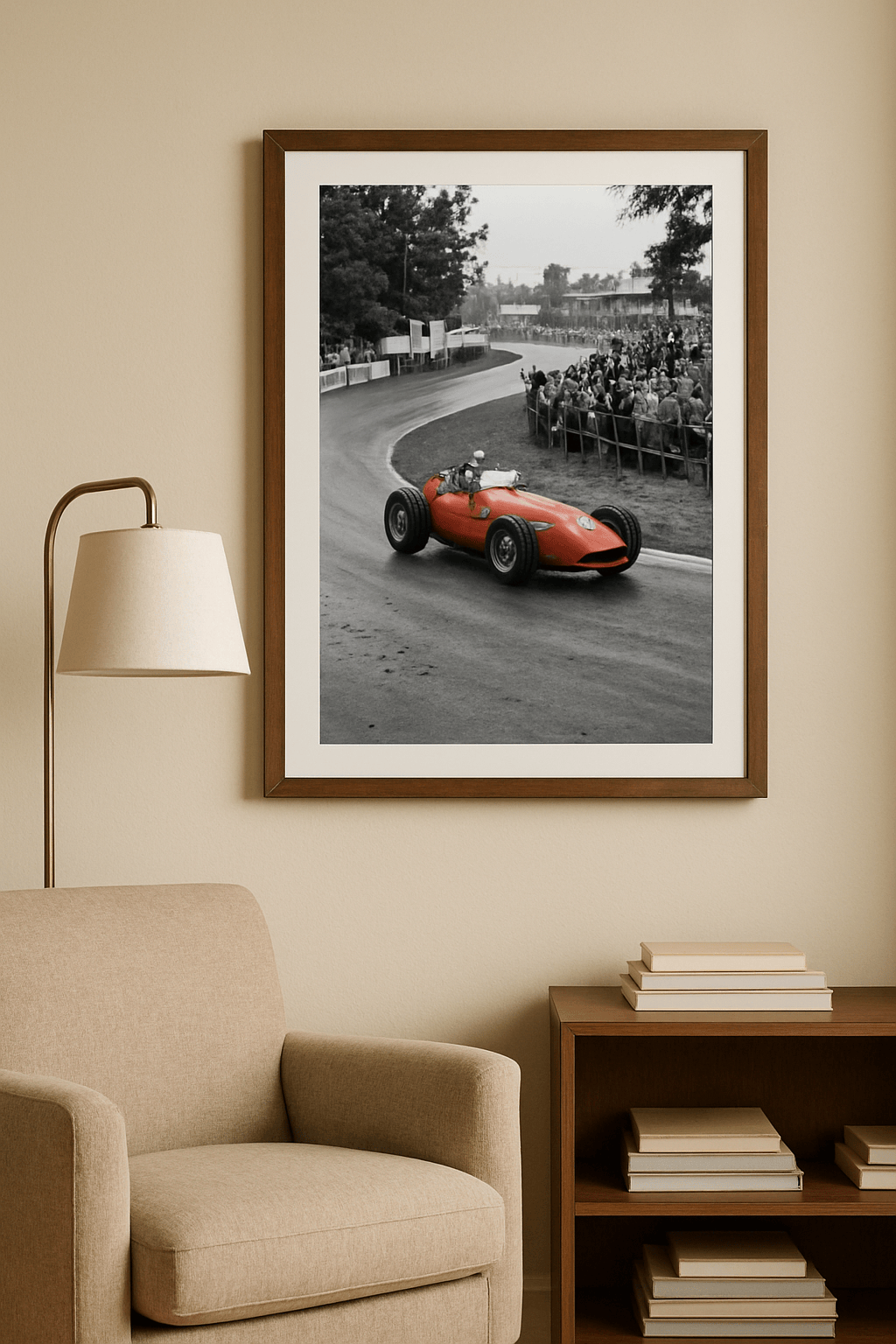 Rode Maestro Schilderij — sfeerbeeld in interieur