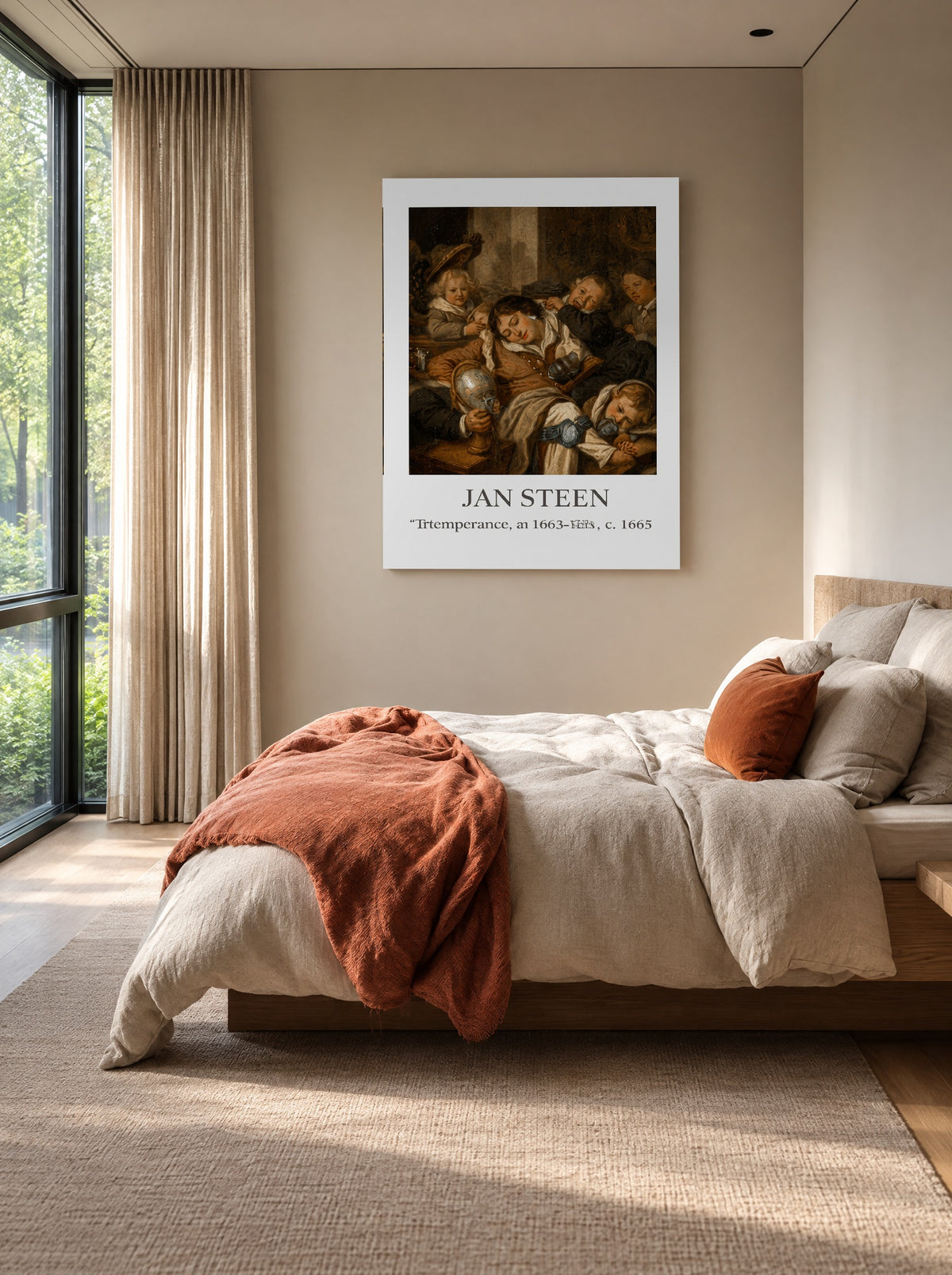 Slapende Held en Stoute Streken als canvas zonder lijst aan de muur