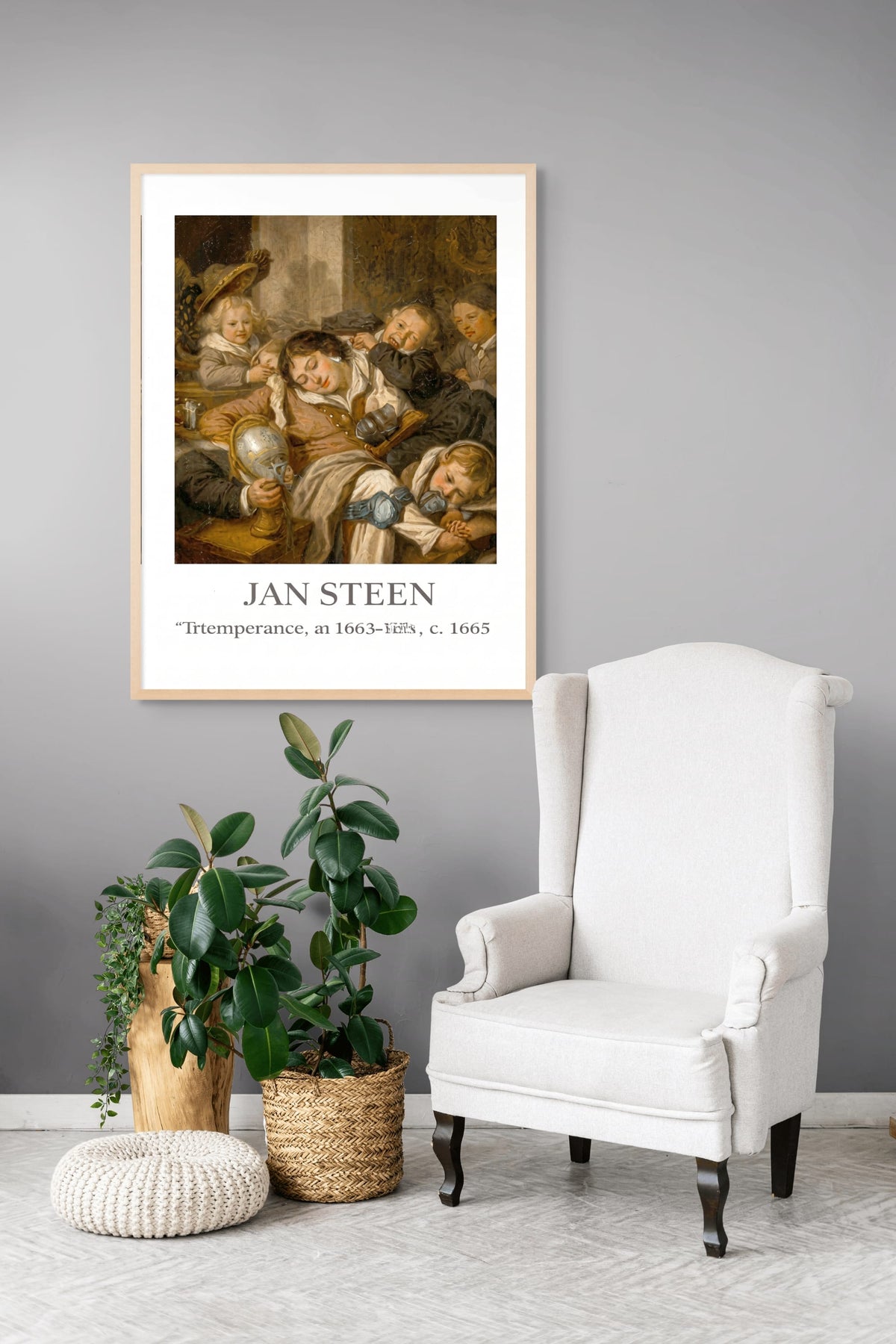 Schlafender Held und freche Streiche – Wandbild auf Leinwand, Aluminium oder Poster