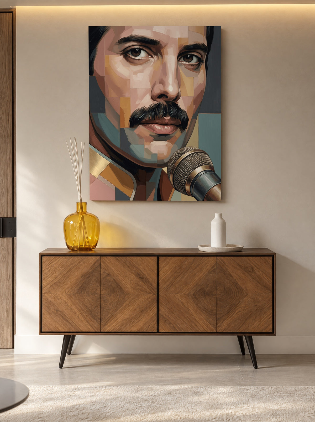 Stem van de Ziel als canvas zonder lijst aan de muur