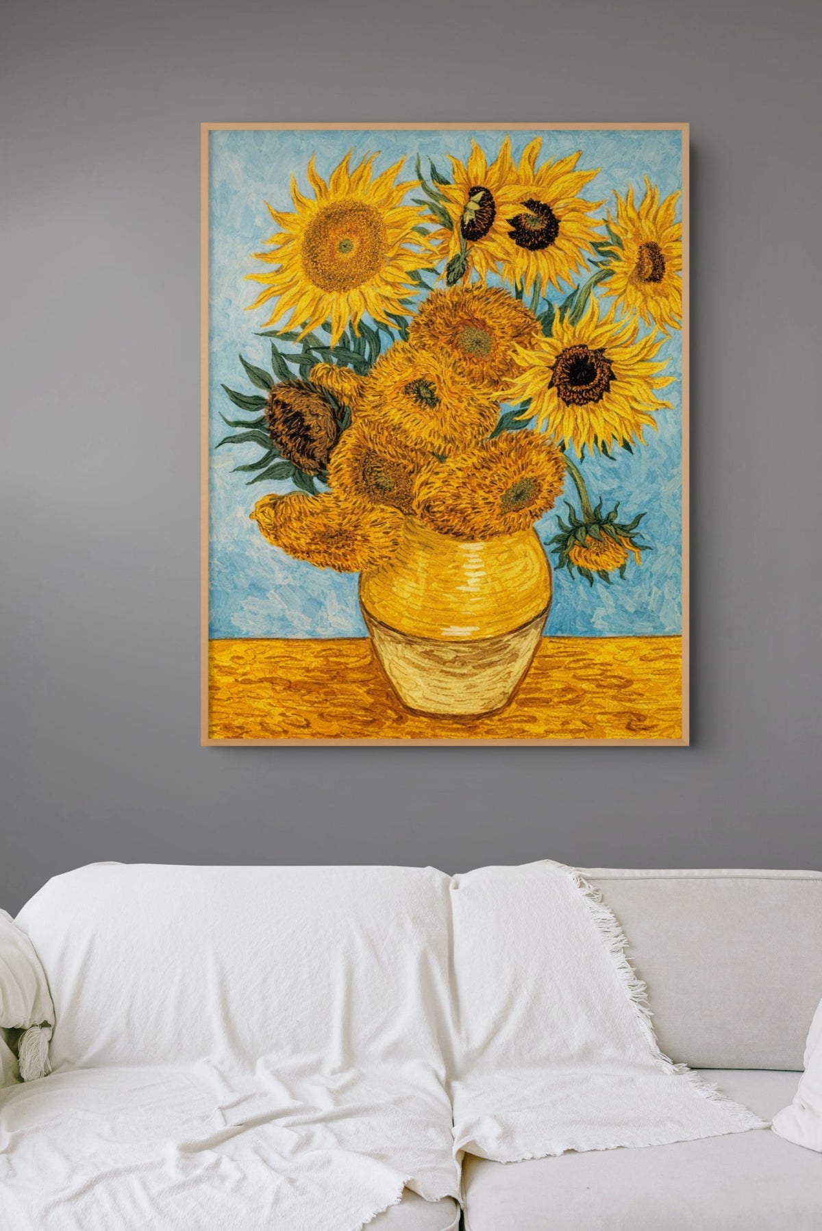 Salt Sea & Orange Parasols Painting