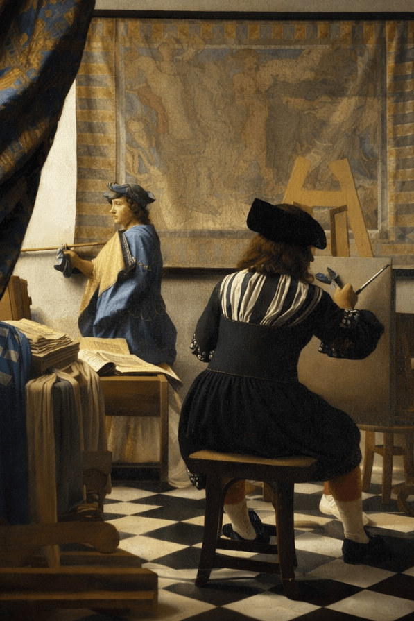 De Schilderkunst Schilderij