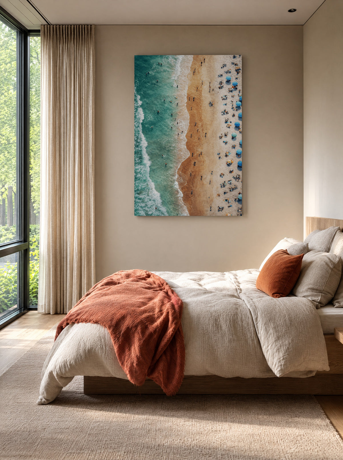 Tide & Tranquility als canvas zonder lijst aan de muur
