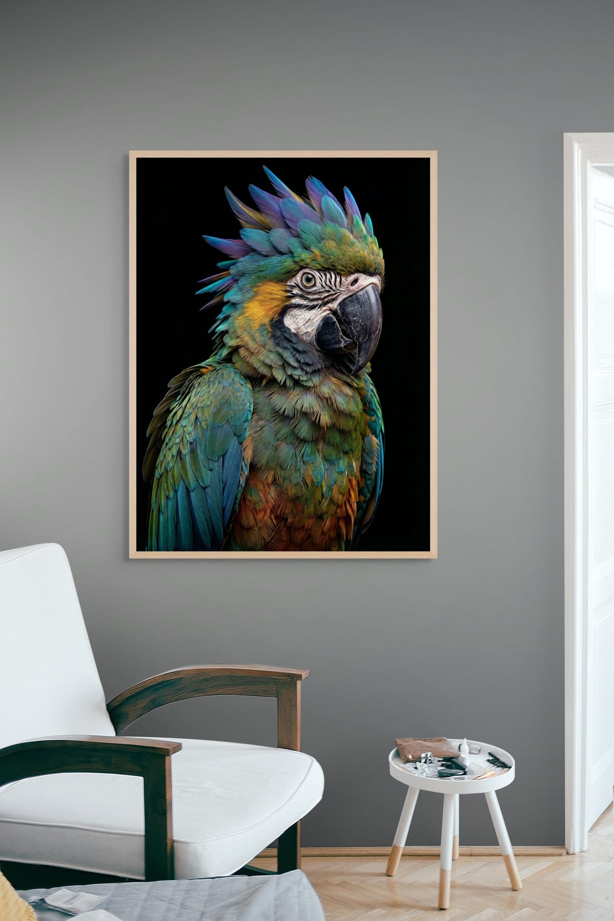 Tropic Thunder Plume Wall Decor – Exotic Bird Canvas Print