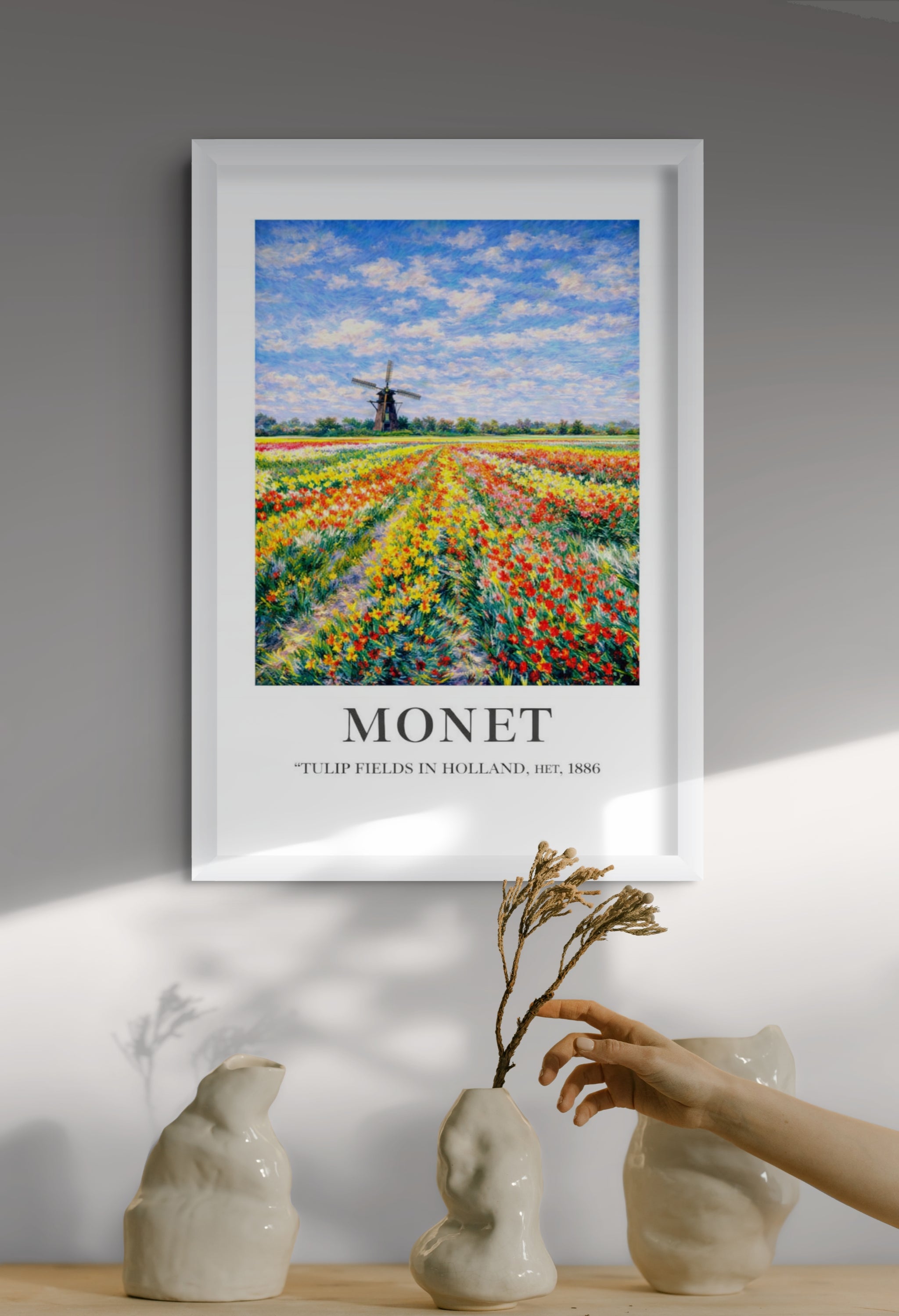 Seidentraum unter Wasserblumen Wandbild