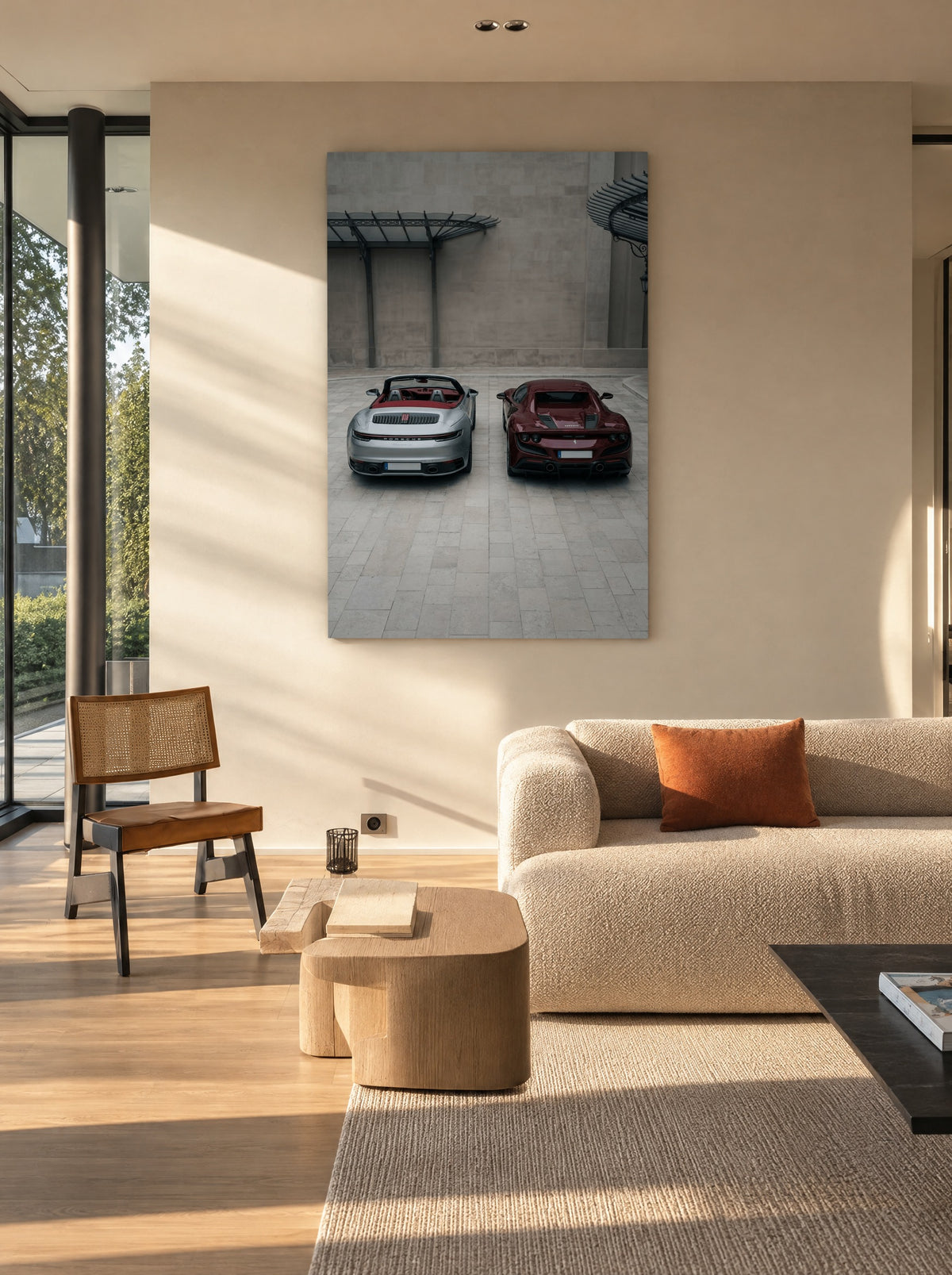 Twin Turbo Prestige als canvas zonder lijst aan de muur