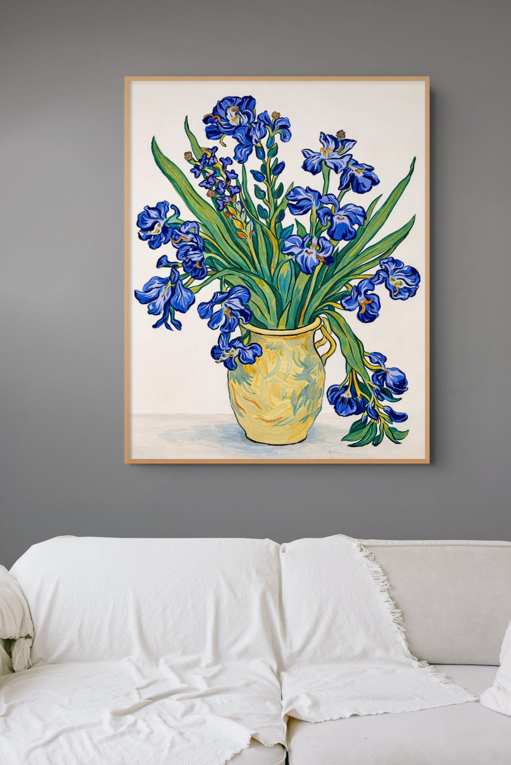 vase mit schwetlilien