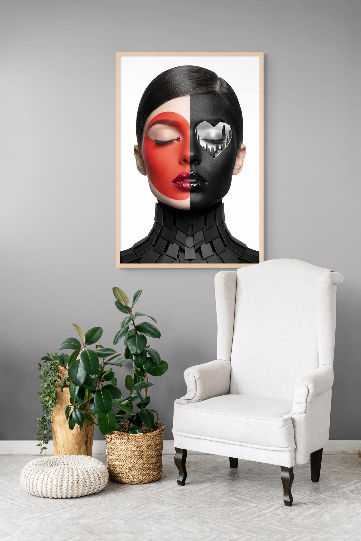 Velvet City Split Wanddecoratie | ArtifyCanvas