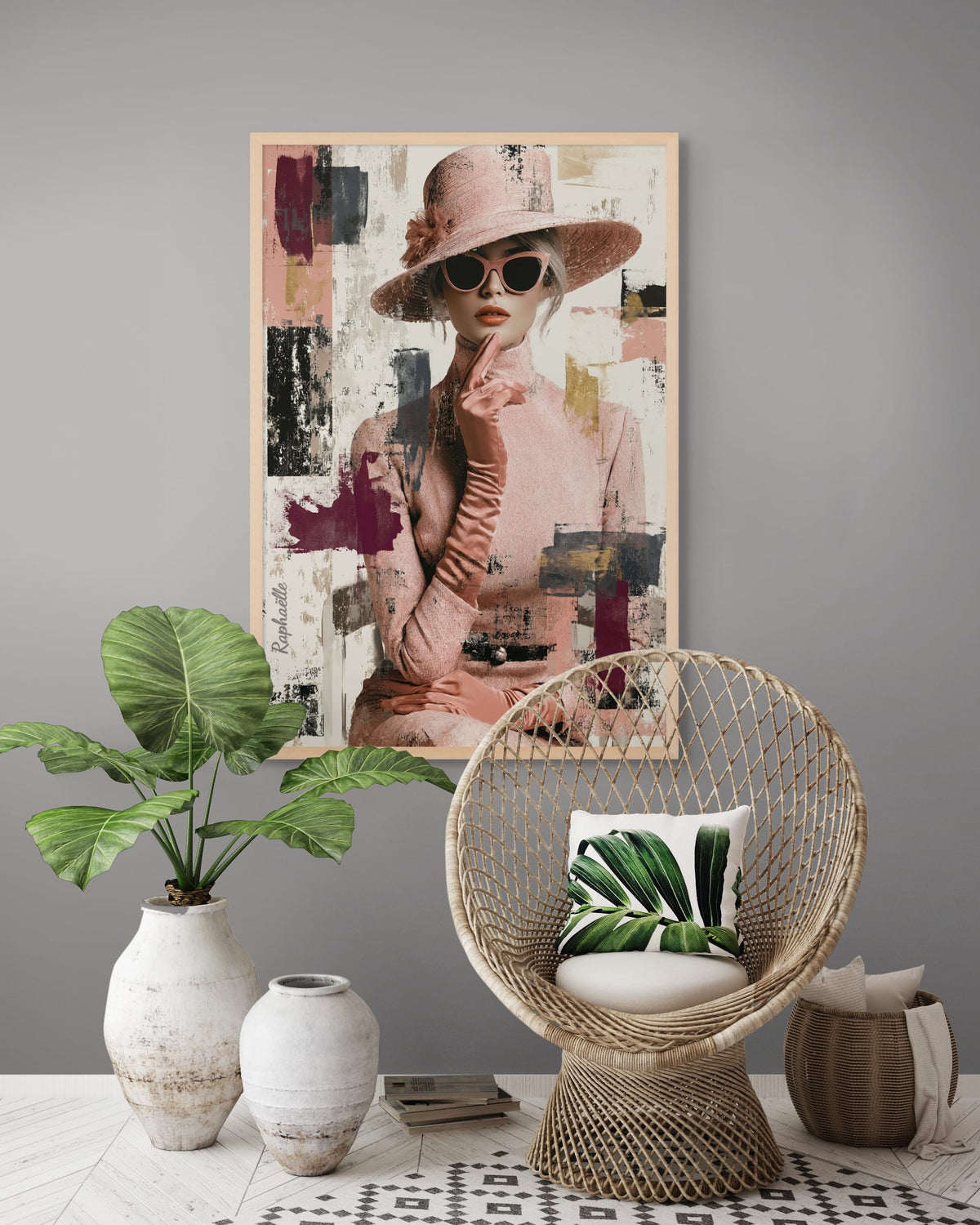 Velvet Whisper in Rose Wanddecoratie | ArtifyCanvas