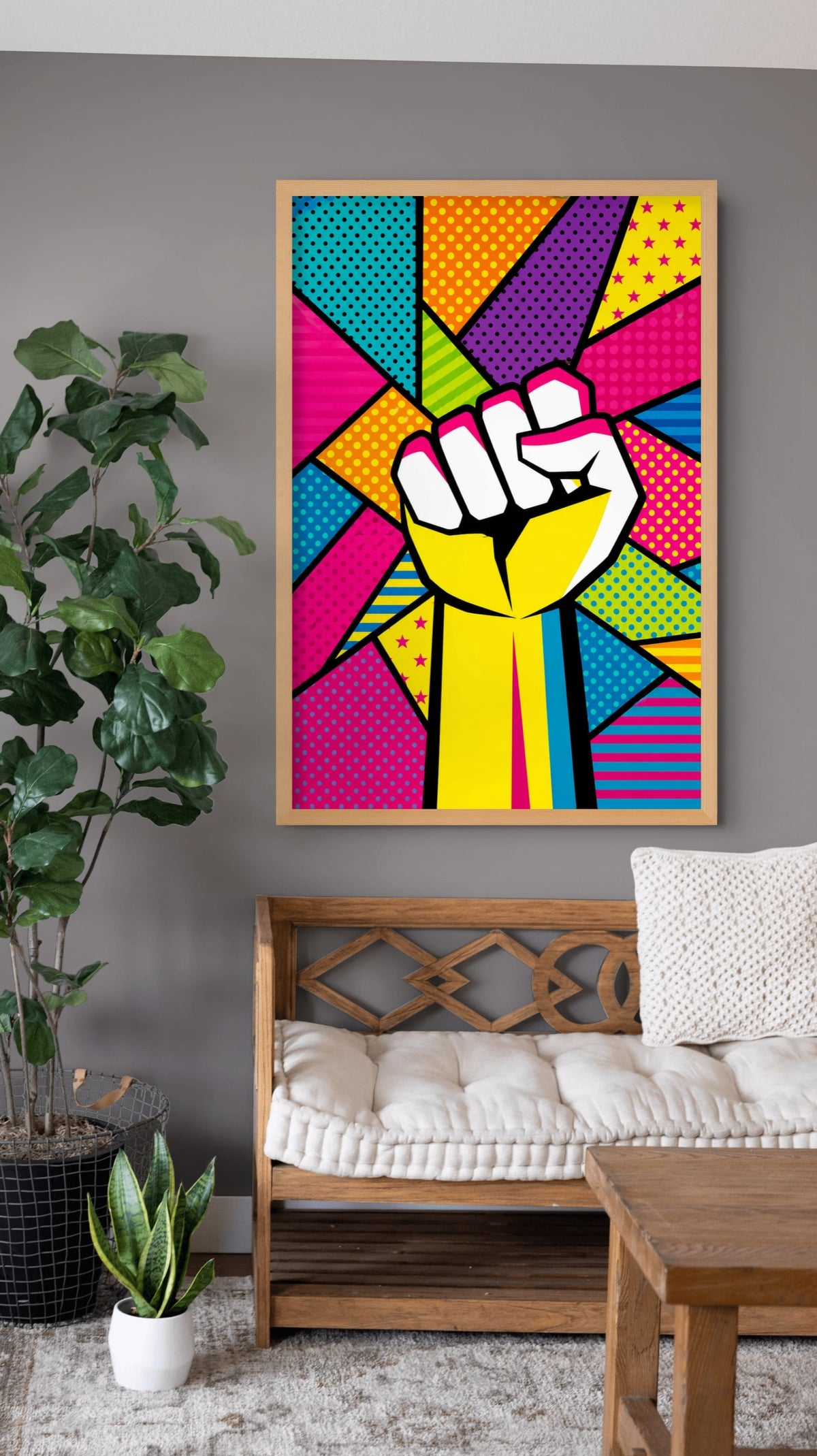 Vuist van Verandering Schilderij