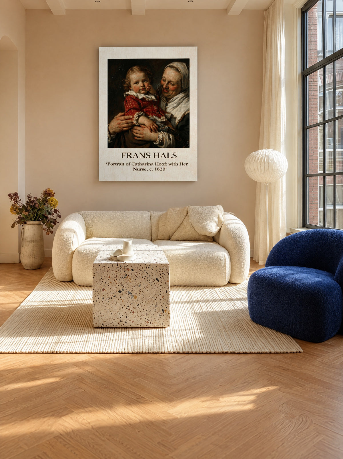 Warme Handen en Rozige Wangen als canvas zonder lijst aan de muur