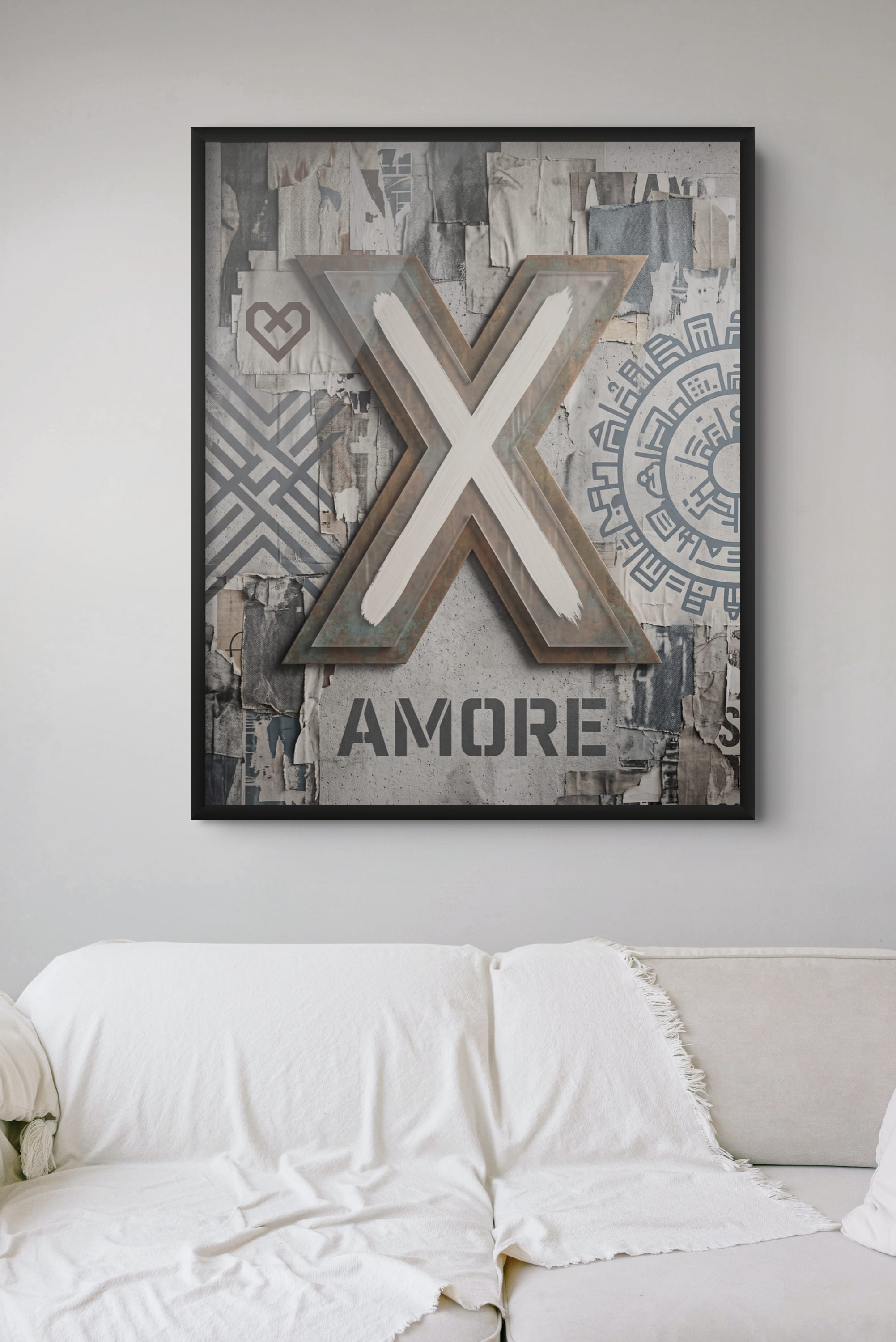 Stylish Fashion Portrait in Silhouette Wall Art