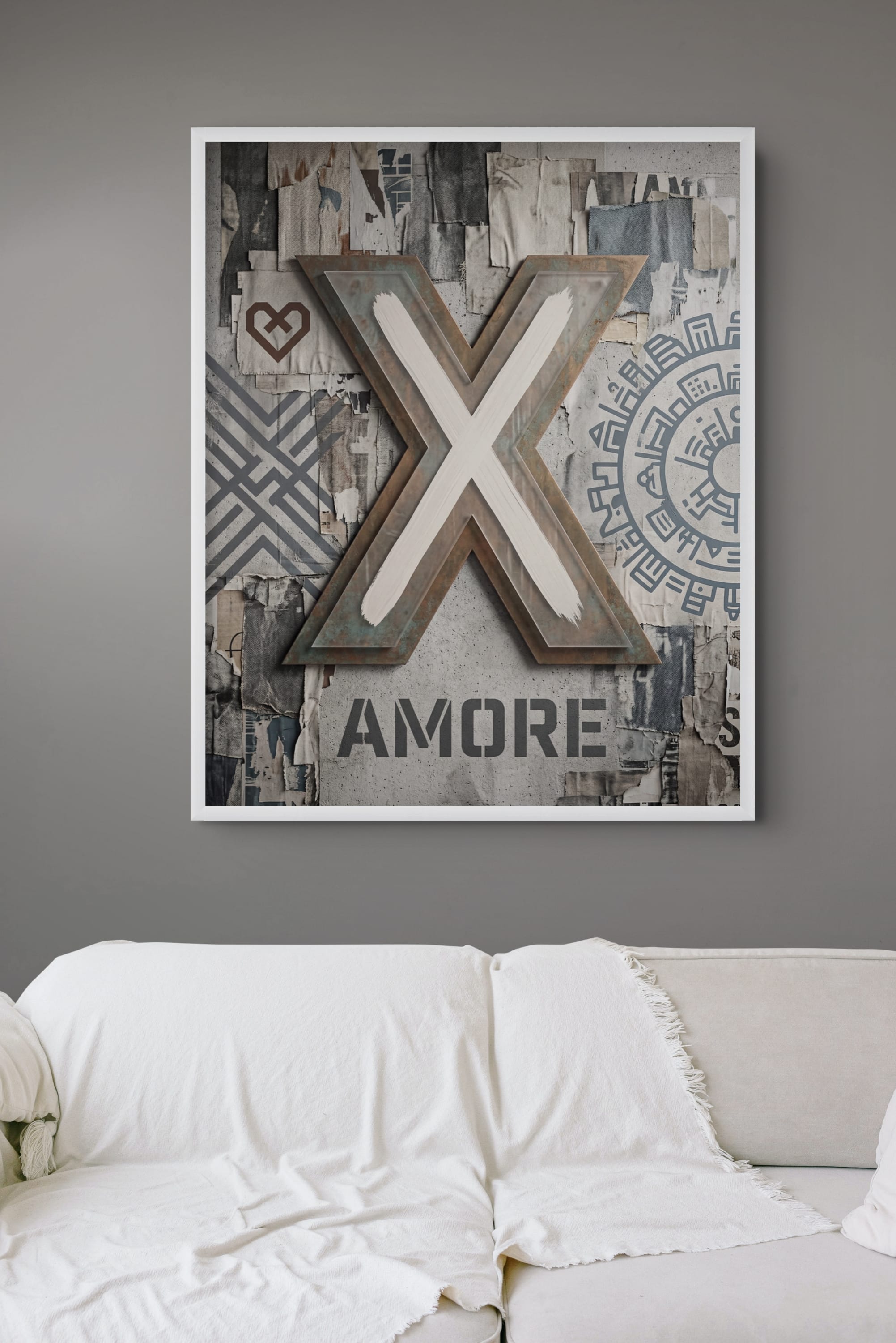 Stylish Fashion Portrait in Silhouette Wall Art