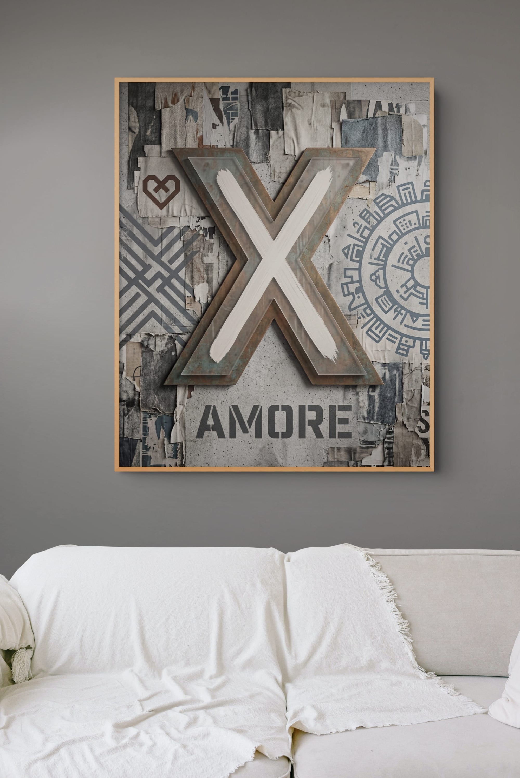 Stylish Fashion Portrait in Silhouette Wall Art
