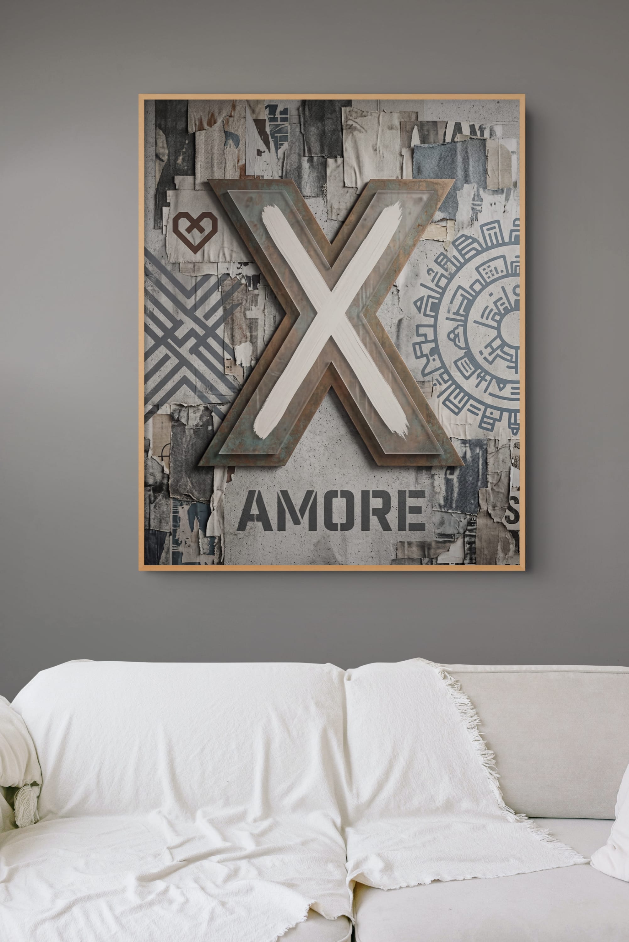 Stylish Fashion Portrait in Silhouette Wall Art