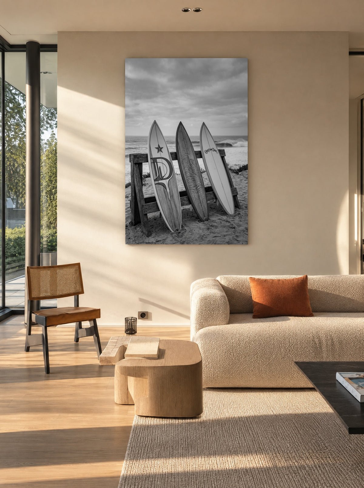 Zilte Stilte aan de Branding als canvas zonder lijst aan de muur
