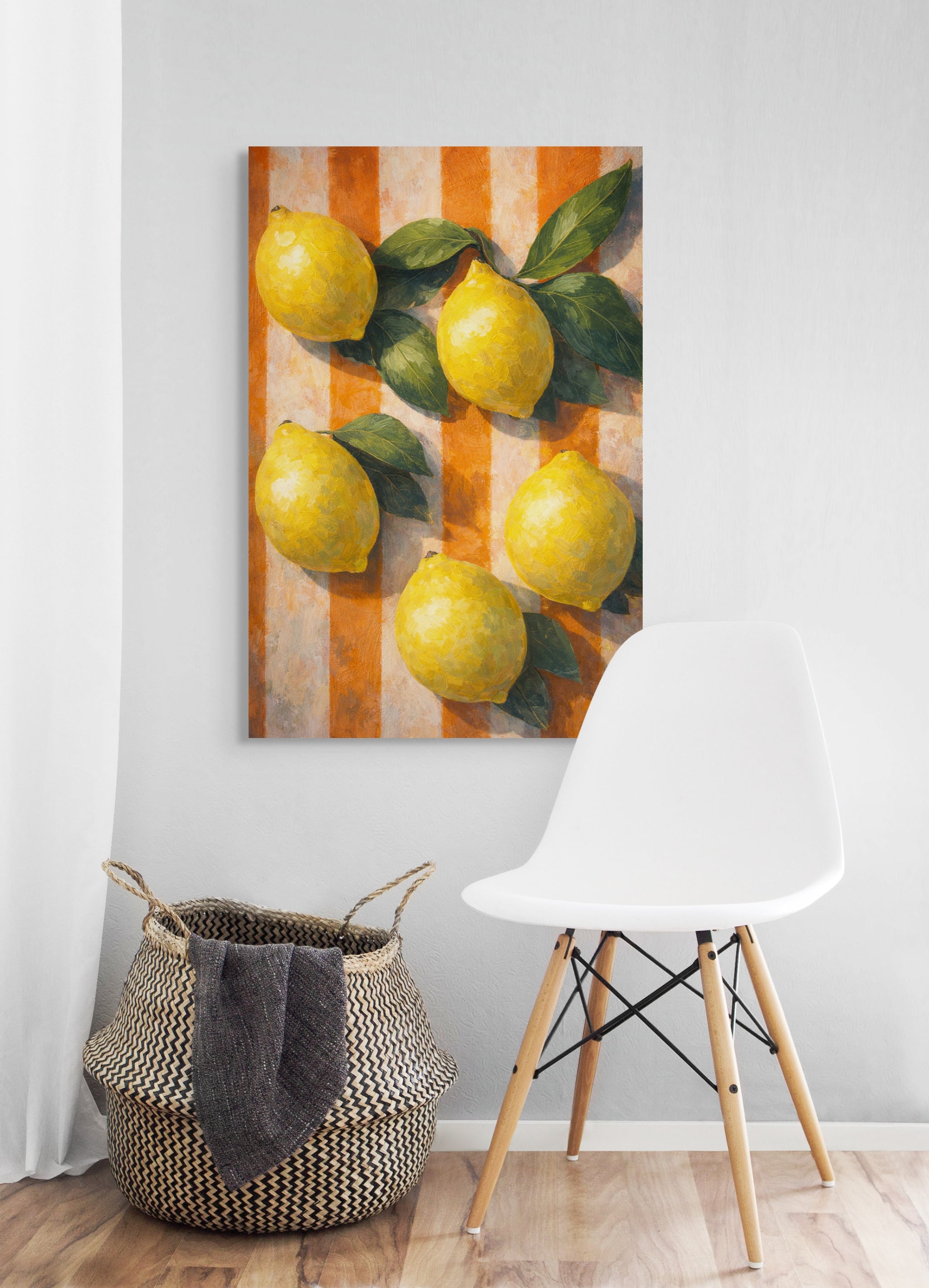 Citroen Wanddecoratie Keuken – Vrolijke Canvas of Aluminium Print