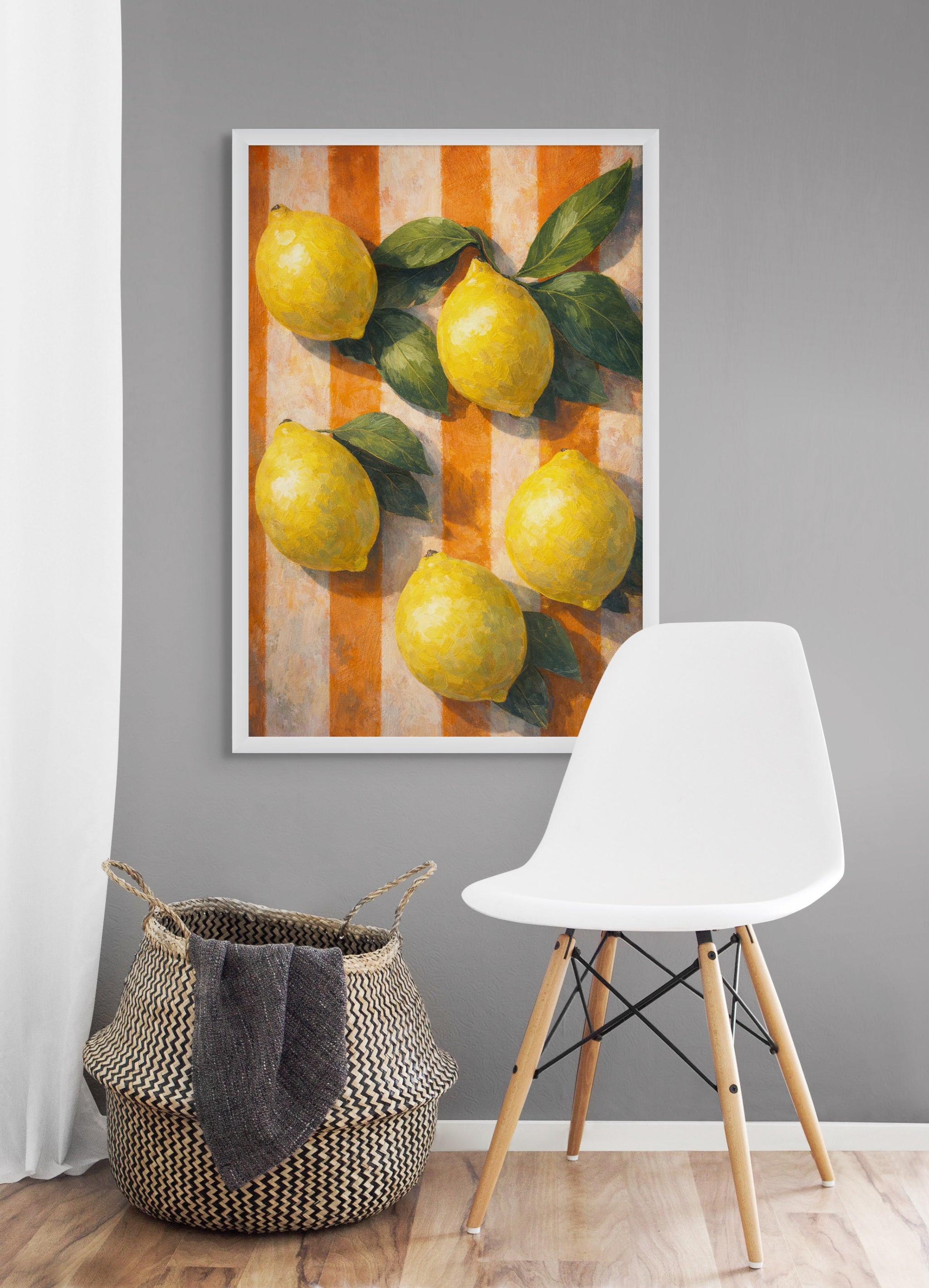 Citroen Wanddecoratie Keuken – Vrolijke Canvas of Aluminium Print