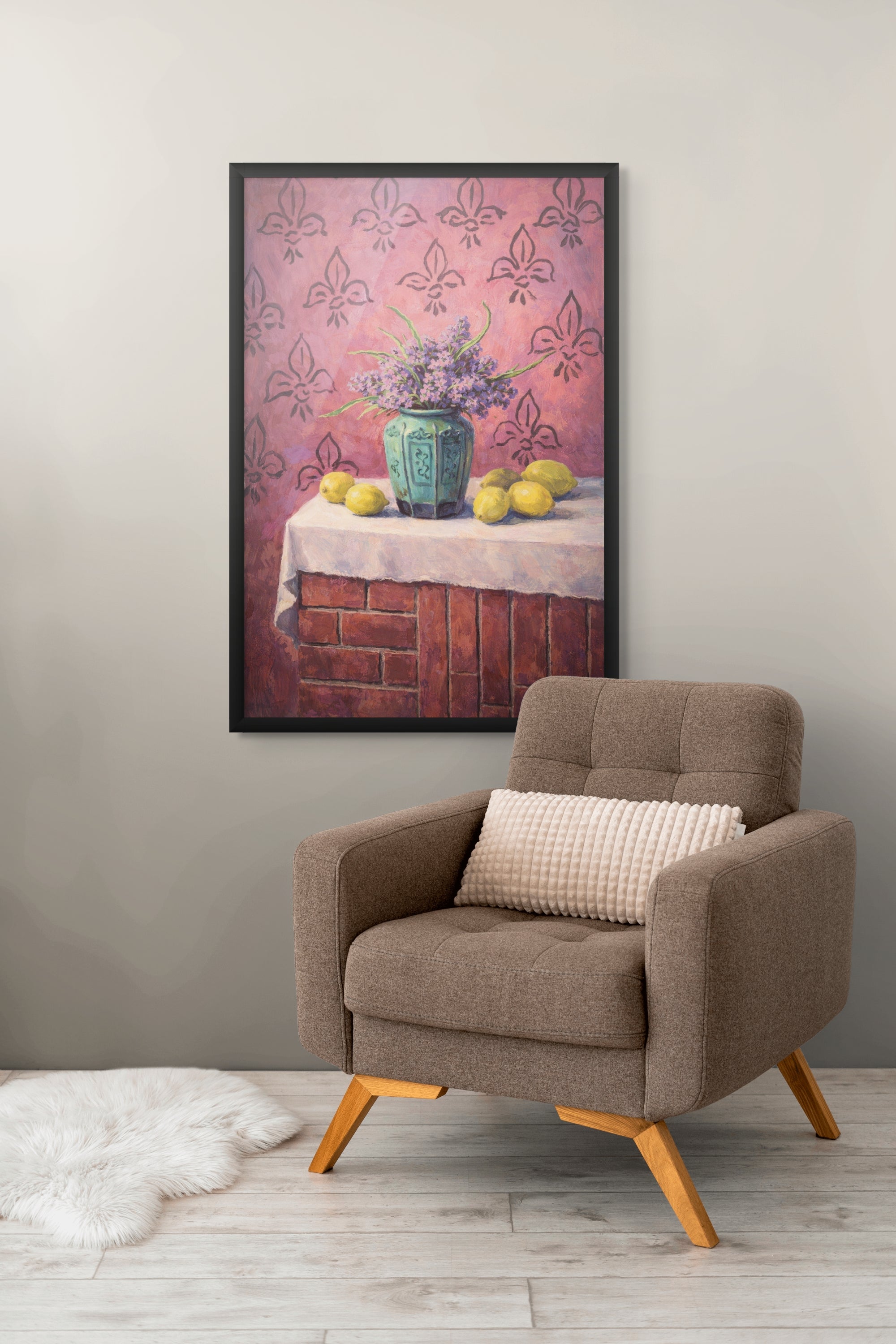Lavendel Citroen Wanddecoratie Keuken – Sfeervolle Canvas Print